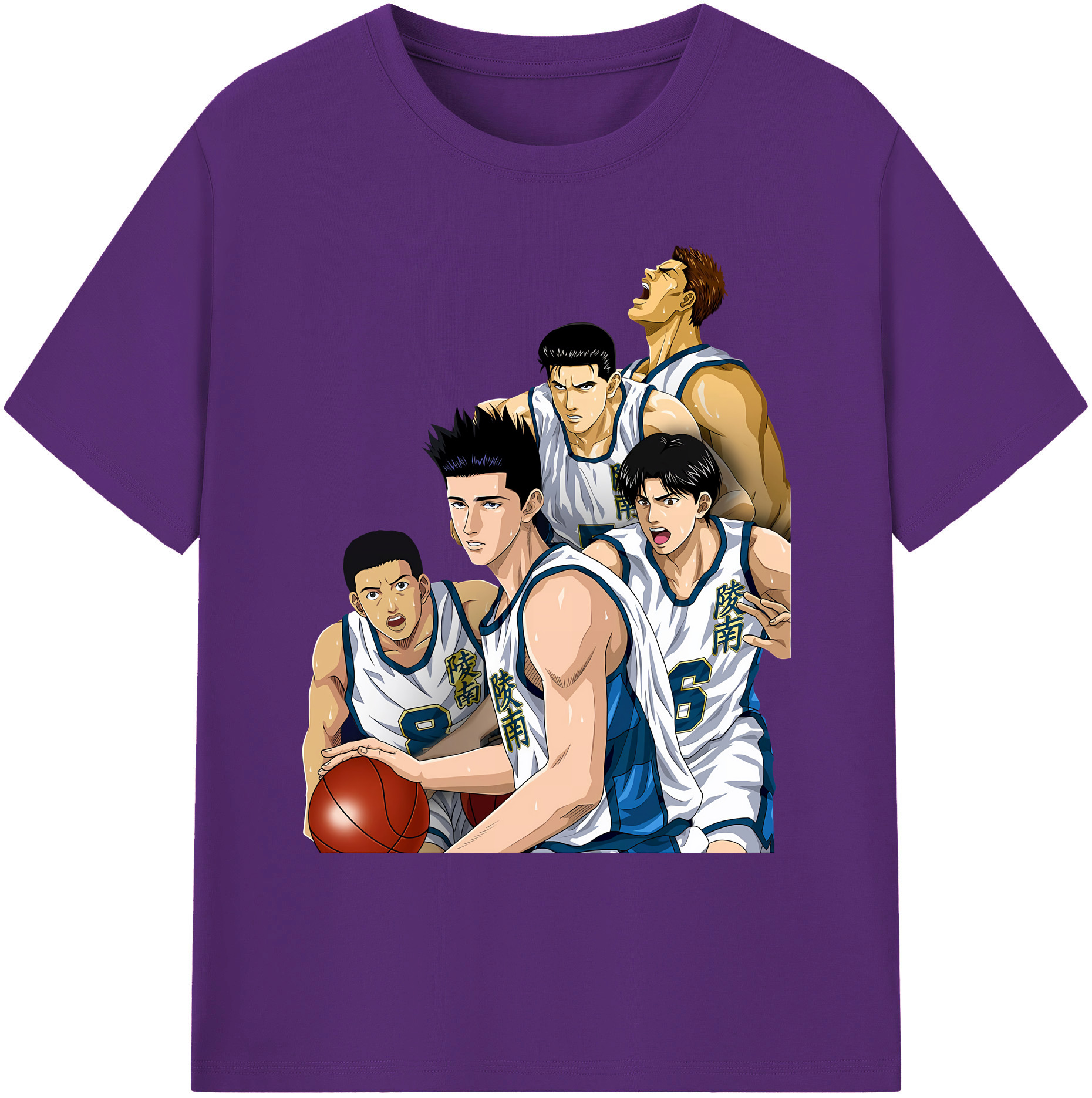 （画像用） SLAM DUNK／スラムダンク 綿100％ メンズ半袖Tシャツ｜肌触りやわらか＆通気性