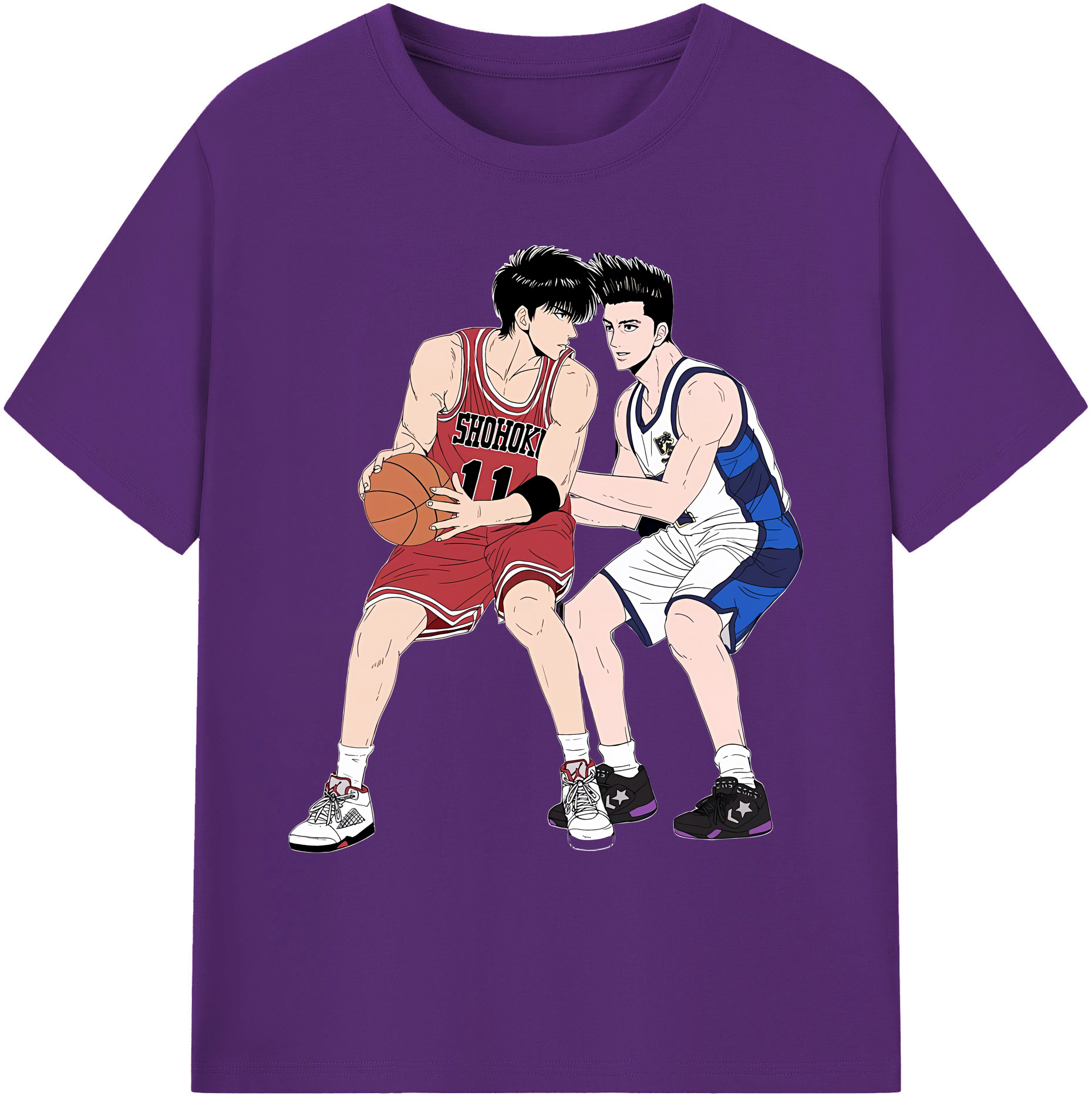 （画像用） SLAM DUNK／スラムダンク 綿100％ メンズ半袖Tシャツ｜肌触りやわらか＆通気性