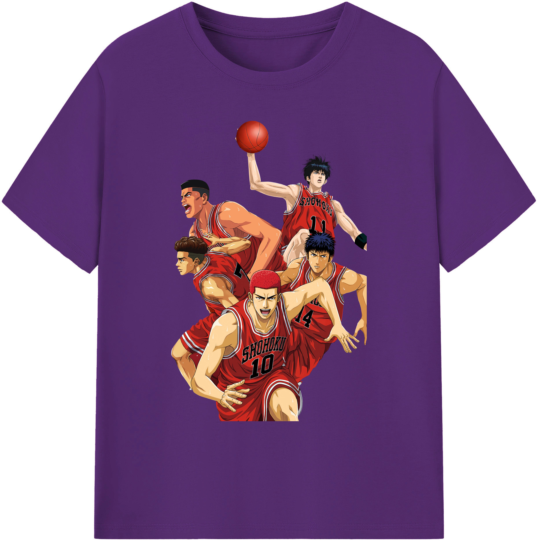 （画像用） SLAM DUNK／スラムダンク 綿100％ メンズ半袖Tシャツ｜肌触りやわらか＆通気性