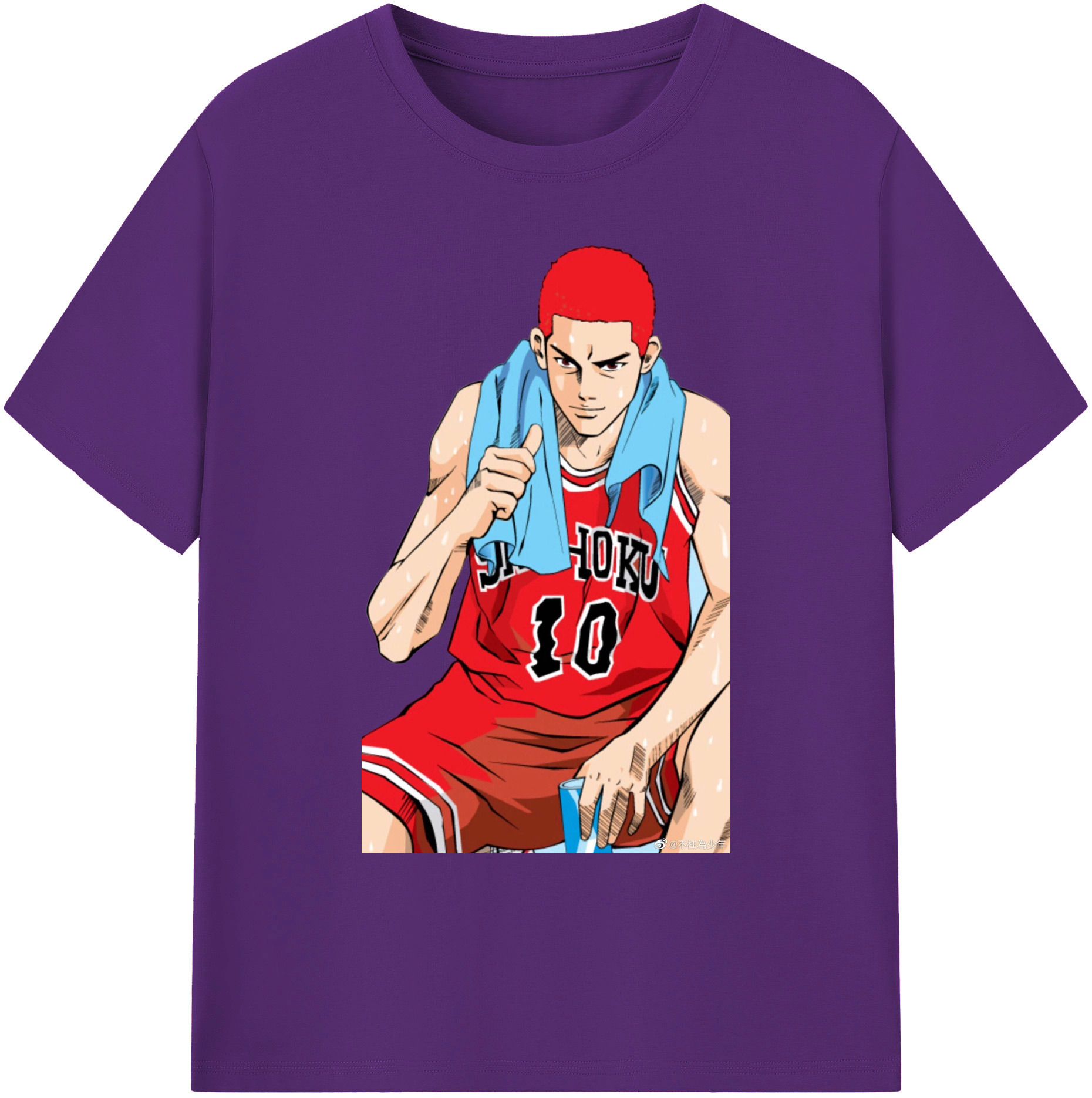 （画像用） SLAM DUNK／スラムダンク 綿100％ メンズ半袖Tシャツ｜肌触りやわらか＆通気性