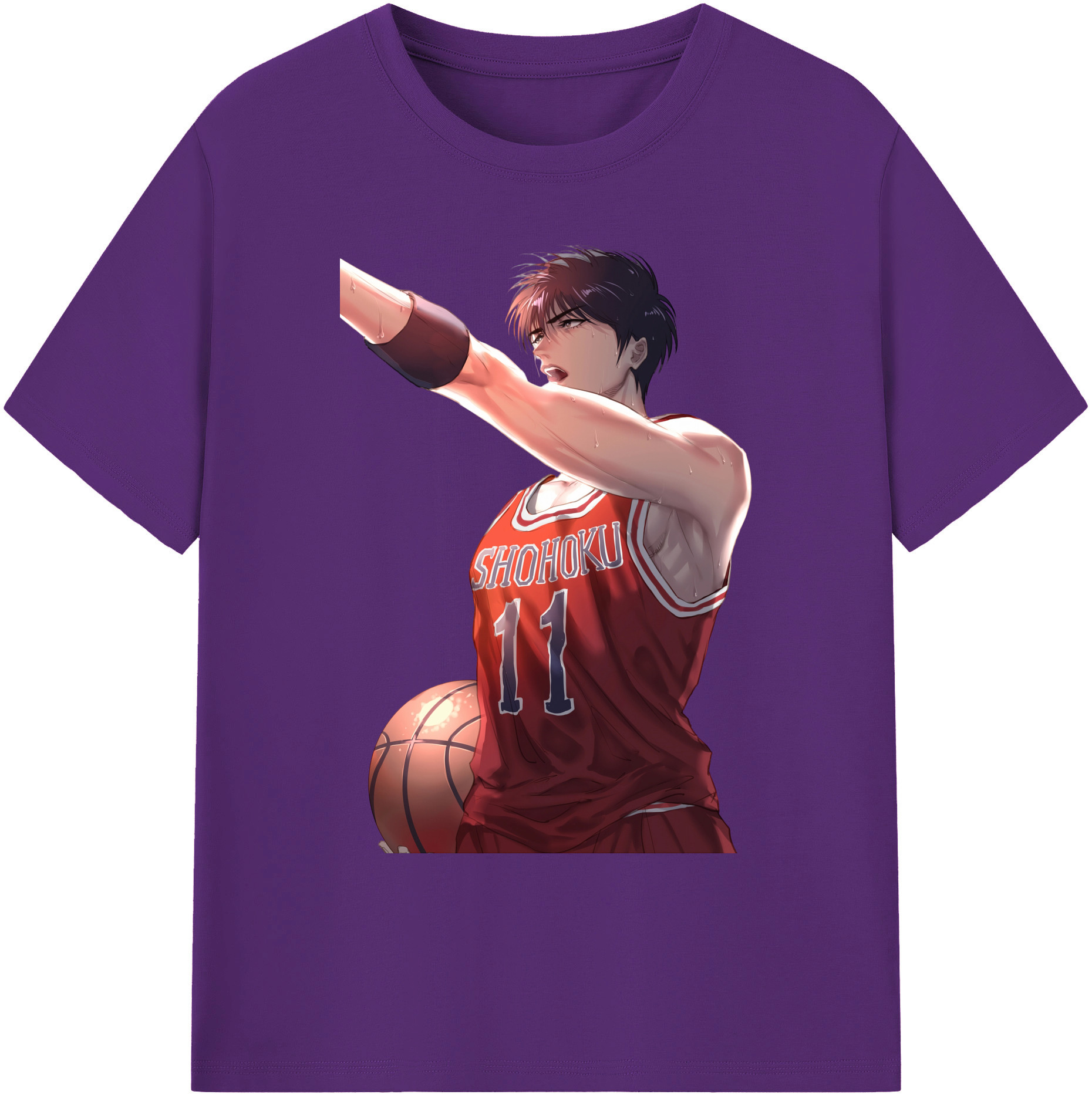 （画像用） SLAM DUNK／スラムダンク 綿100％ メンズ半袖Tシャツ｜肌触りやわらか＆通気性