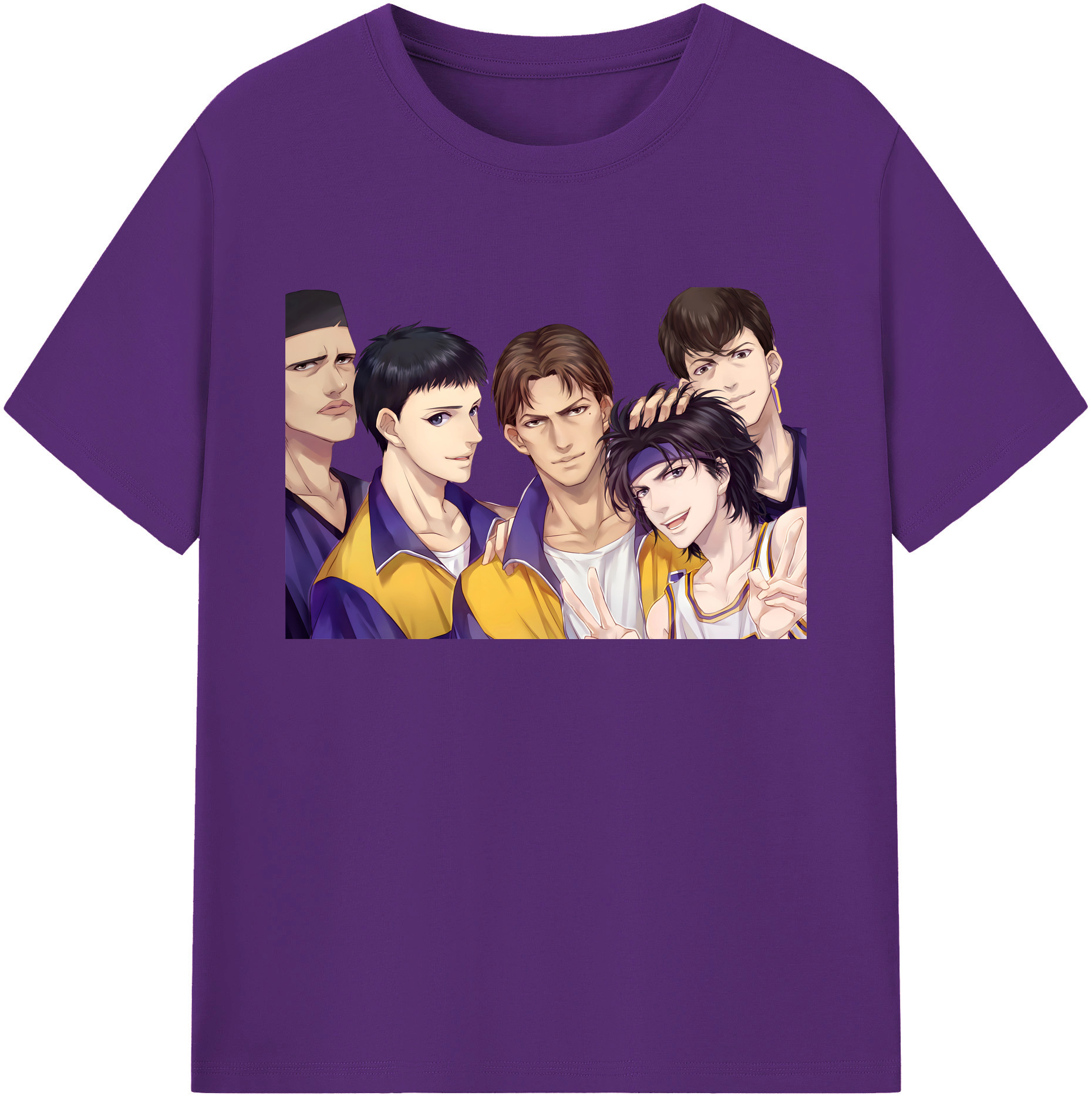 （画像用） SLAM DUNK／スラムダンク 綿100％ メンズ半袖Tシャツ｜肌触りやわらか＆通気性
