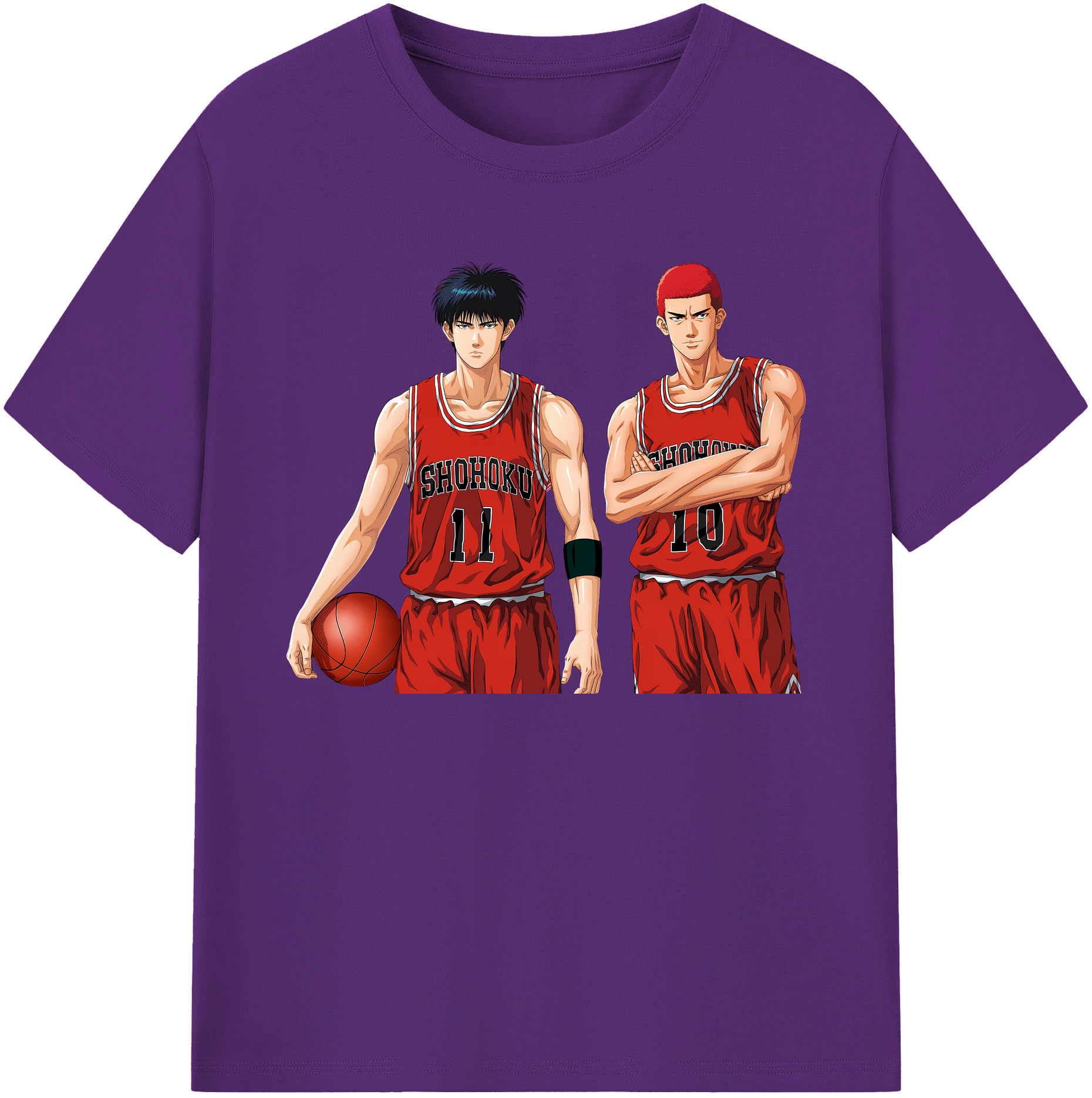 （画像用） SLAM DUNK／スラムダンク 綿100％ メンズ半袖Tシャツ｜肌触りやわらか＆通気性