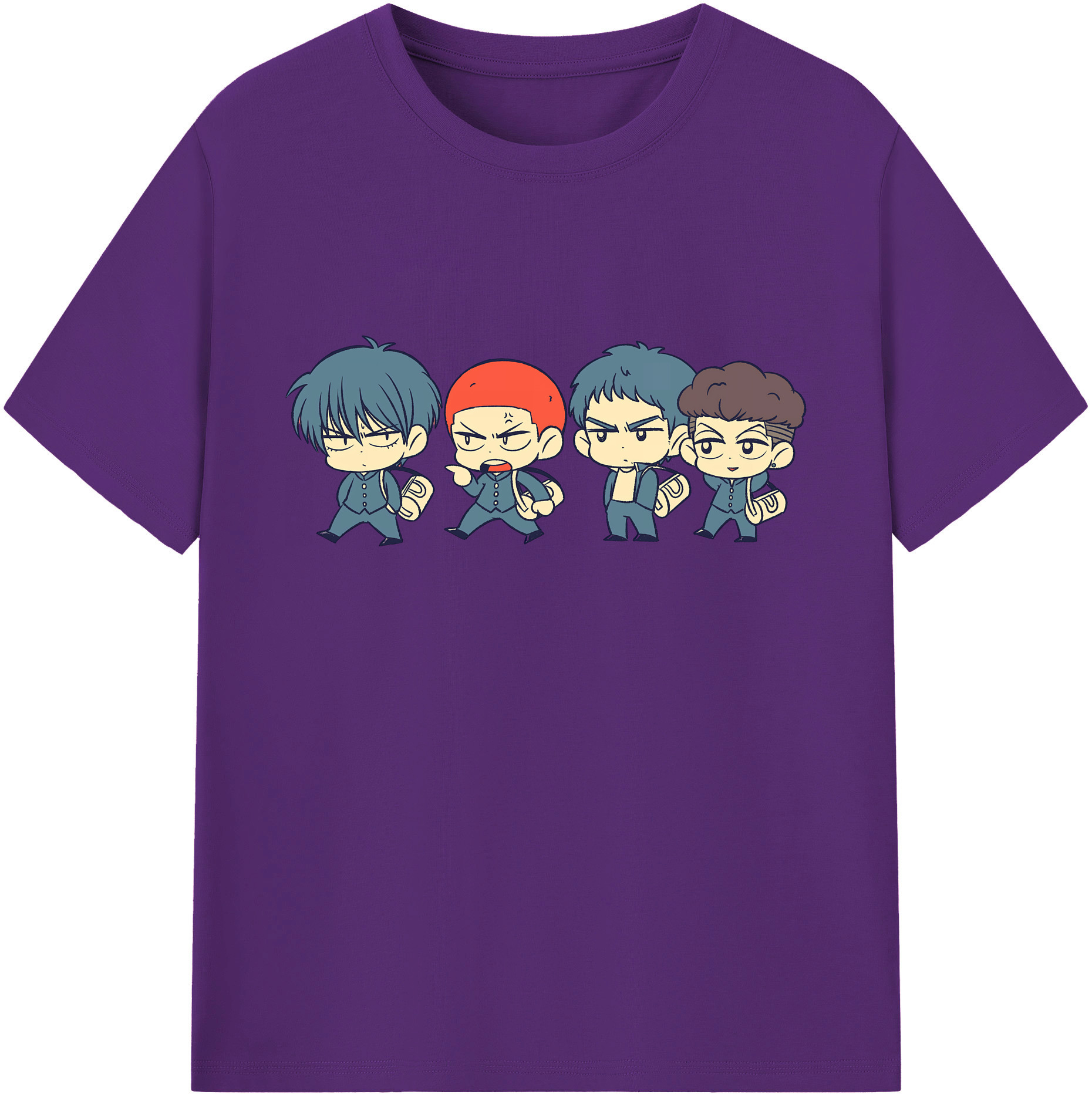 （画像用） SLAM DUNK／スラムダンク 綿100％ メンズ半袖Tシャツ｜肌触りやわらか＆通気性