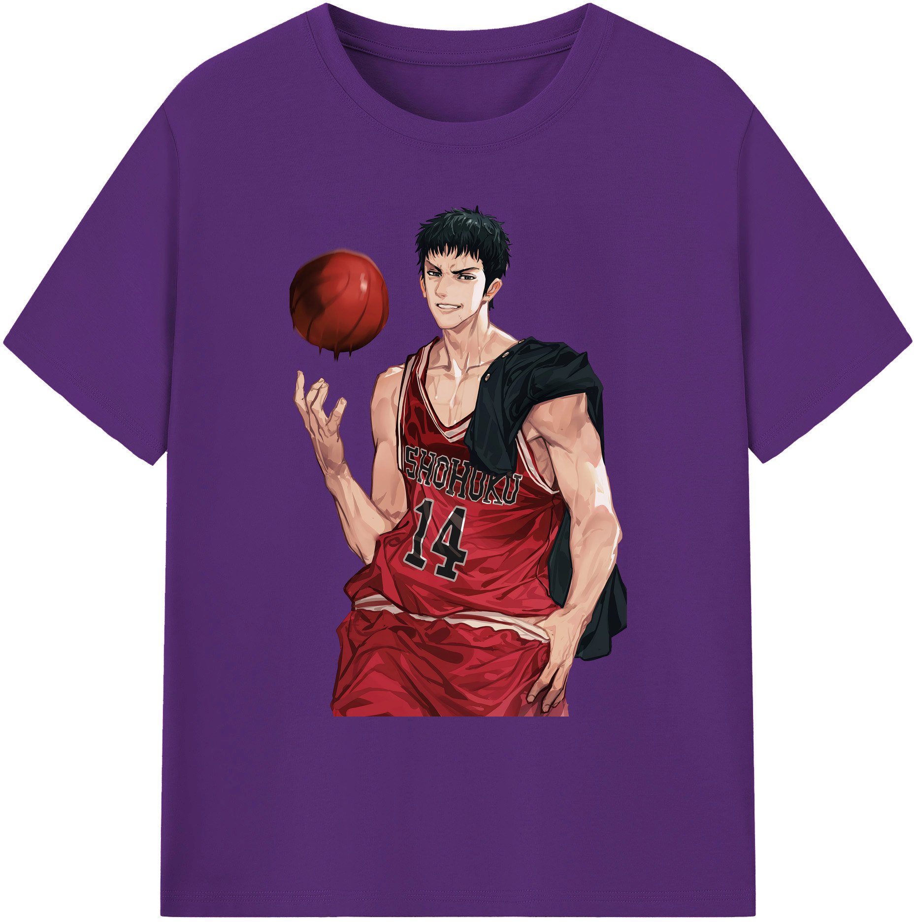 （画像用） SLAM DUNK／スラムダンク 綿100％ メンズ半袖Tシャツ｜肌触りやわらか＆通気性