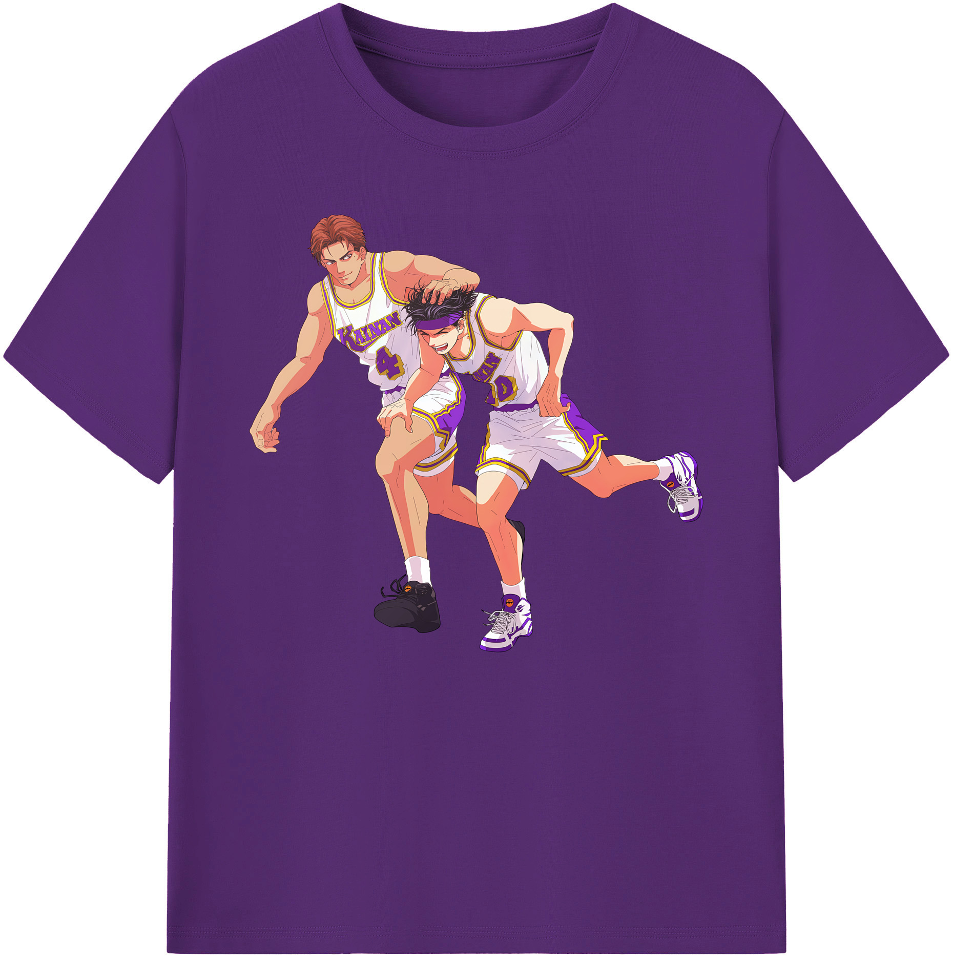 （画像用） SLAM DUNK／スラムダンク 綿100％ メンズ半袖Tシャツ｜肌触りやわらか＆通気性