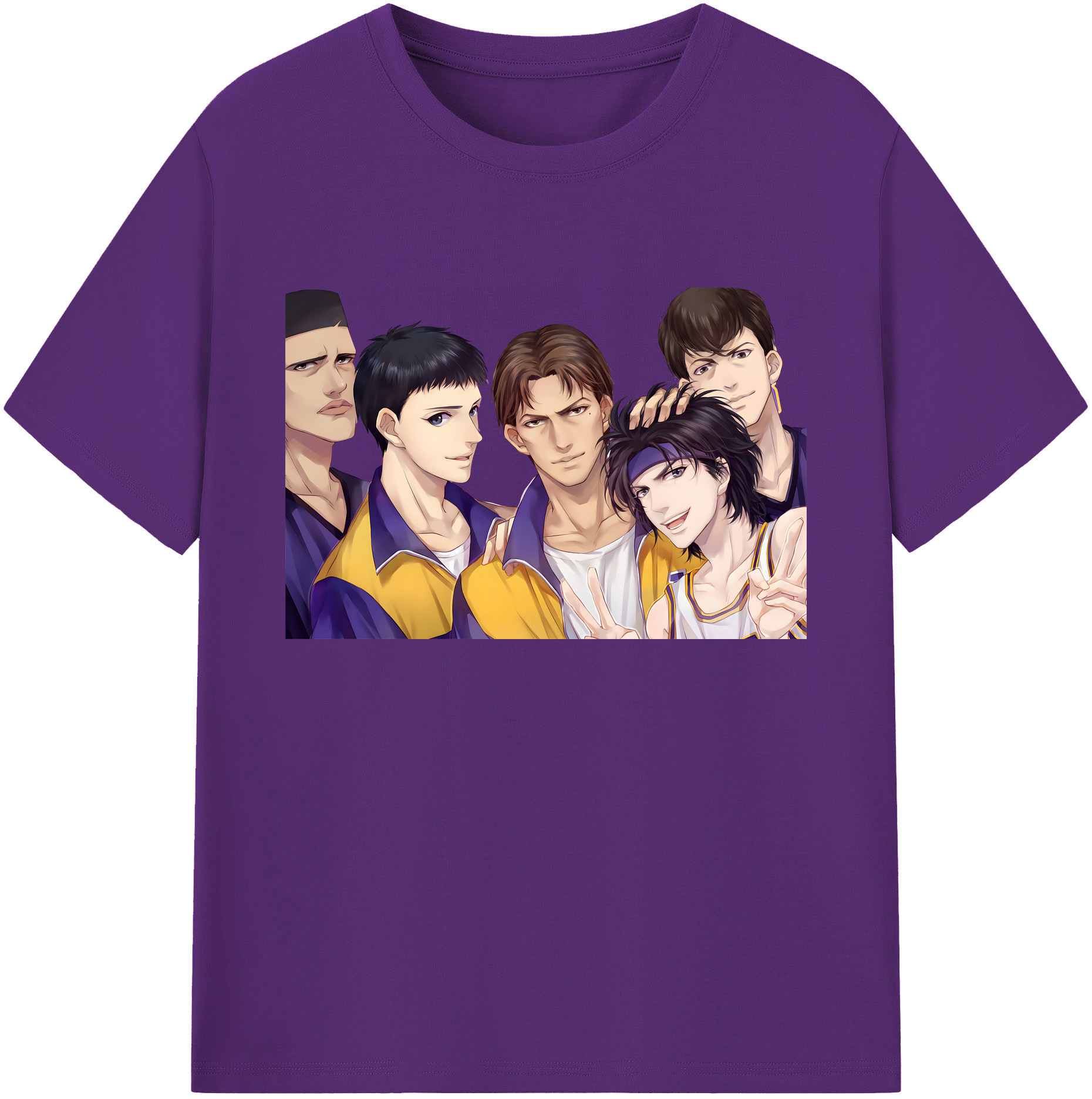 （画像用） SLAM DUNK／スラムダンク 綿100％ メンズ半袖Tシャツ｜肌触りやわらか＆通気性