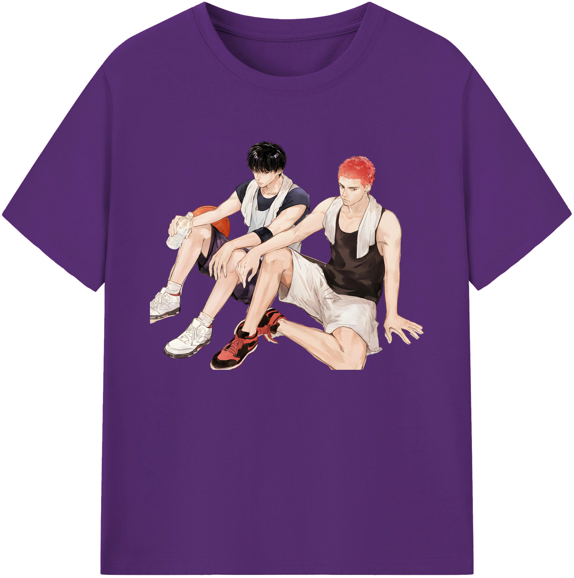 （画像用） SLAM DUNK／スラムダンク 綿100％ メンズ半袖Tシャツ｜肌触りやわらか＆通気性