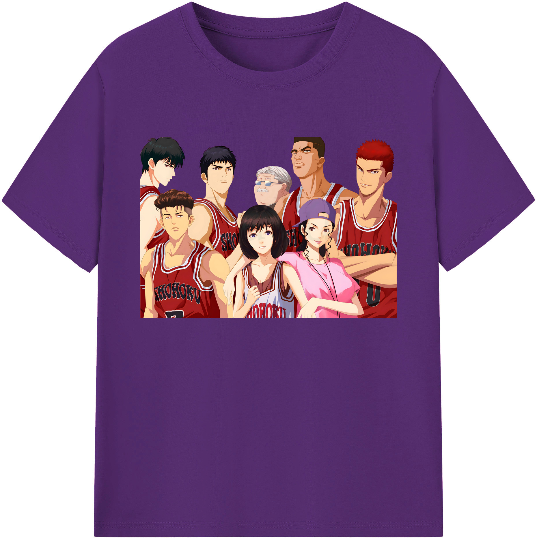 （画像用） SLAM DUNK／スラムダンク 綿100％ メンズ半袖Tシャツ｜肌触りやわらか＆通気性