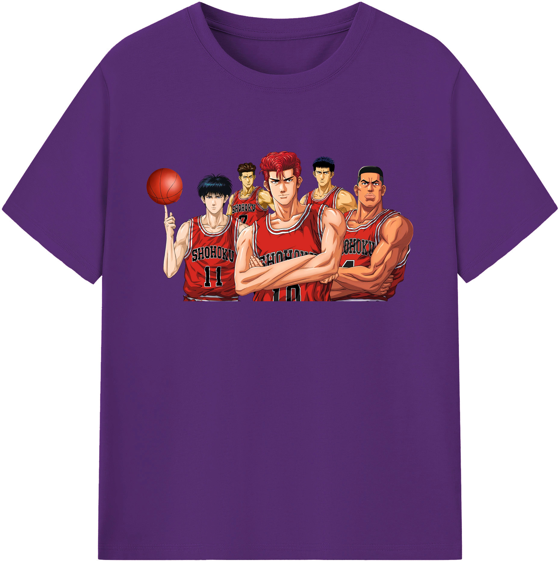 （画像用） SLAM DUNK／スラムダンク 綿100％ メンズ半袖Tシャツ｜肌触りやわらか＆通気性