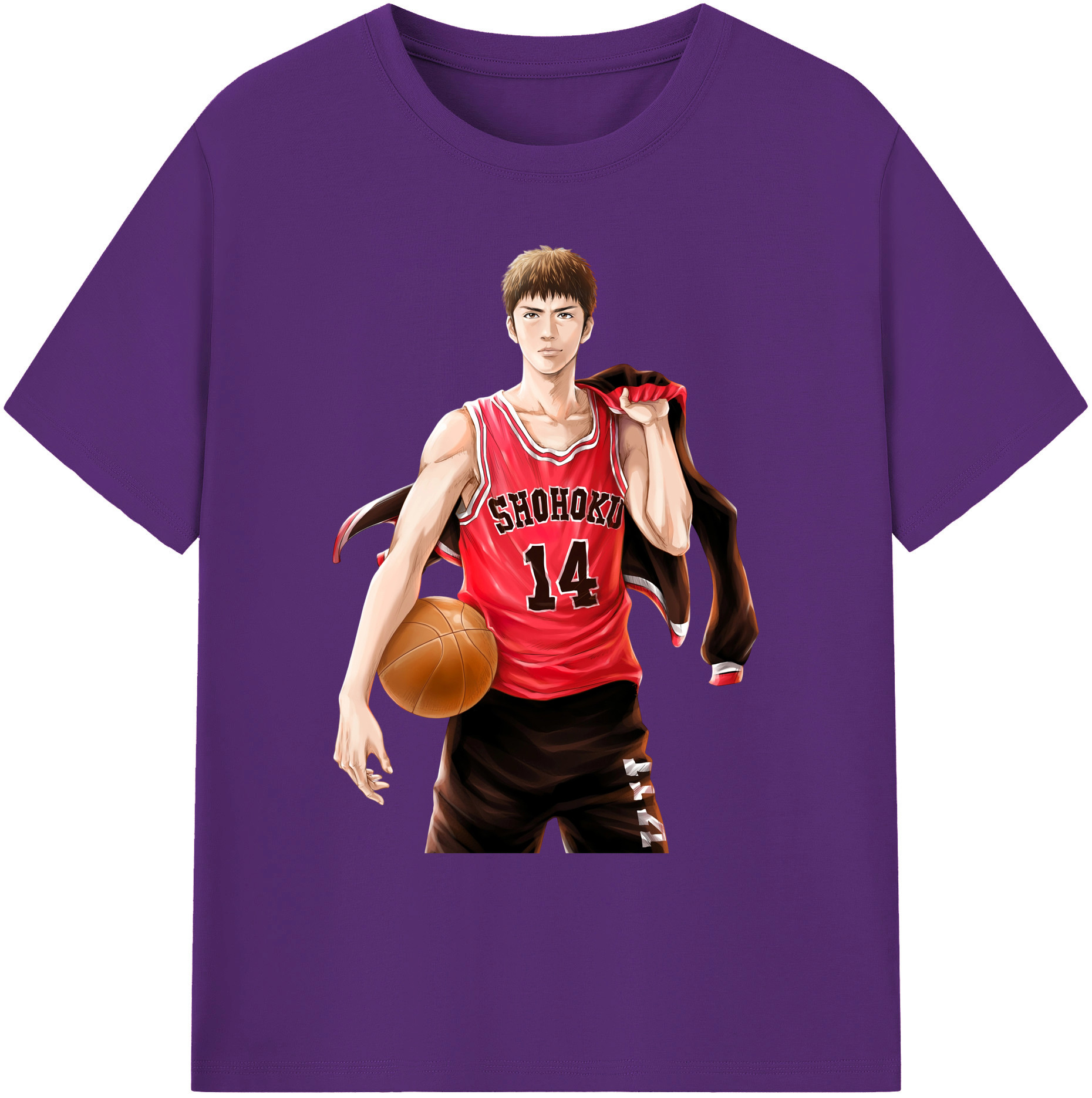 （画像用） SLAM DUNK／スラムダンク 綿100％ メンズ半袖Tシャツ｜肌触りやわらか＆通気性
