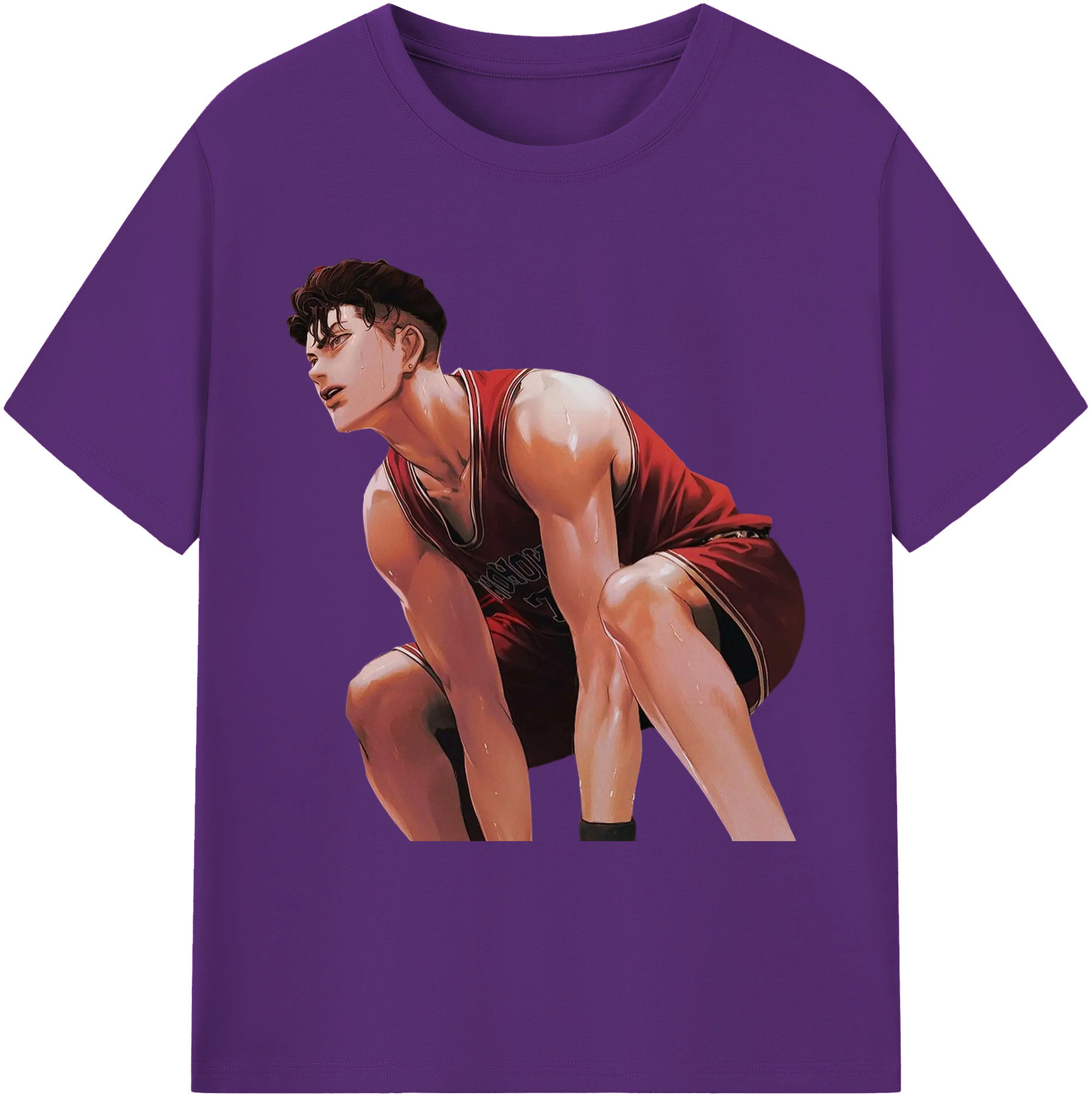 （画像用） SLAM DUNK／スラムダンク 綿100％ メンズ半袖Tシャツ｜肌触りやわらか＆通気性