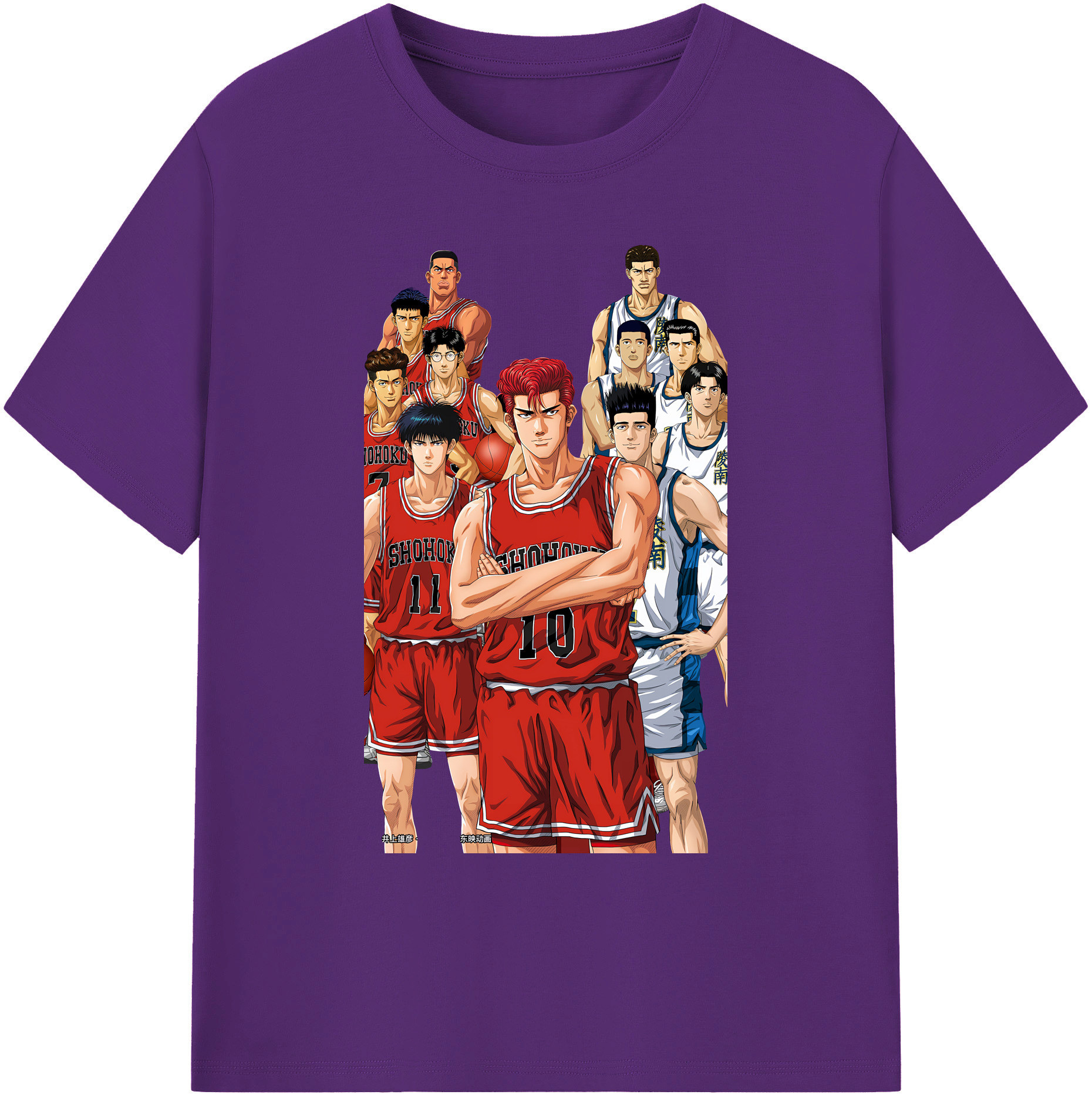 （画像用） SLAM DUNK／スラムダンク 綿100％ メンズ半袖Tシャツ｜肌触りやわらか＆通気性
