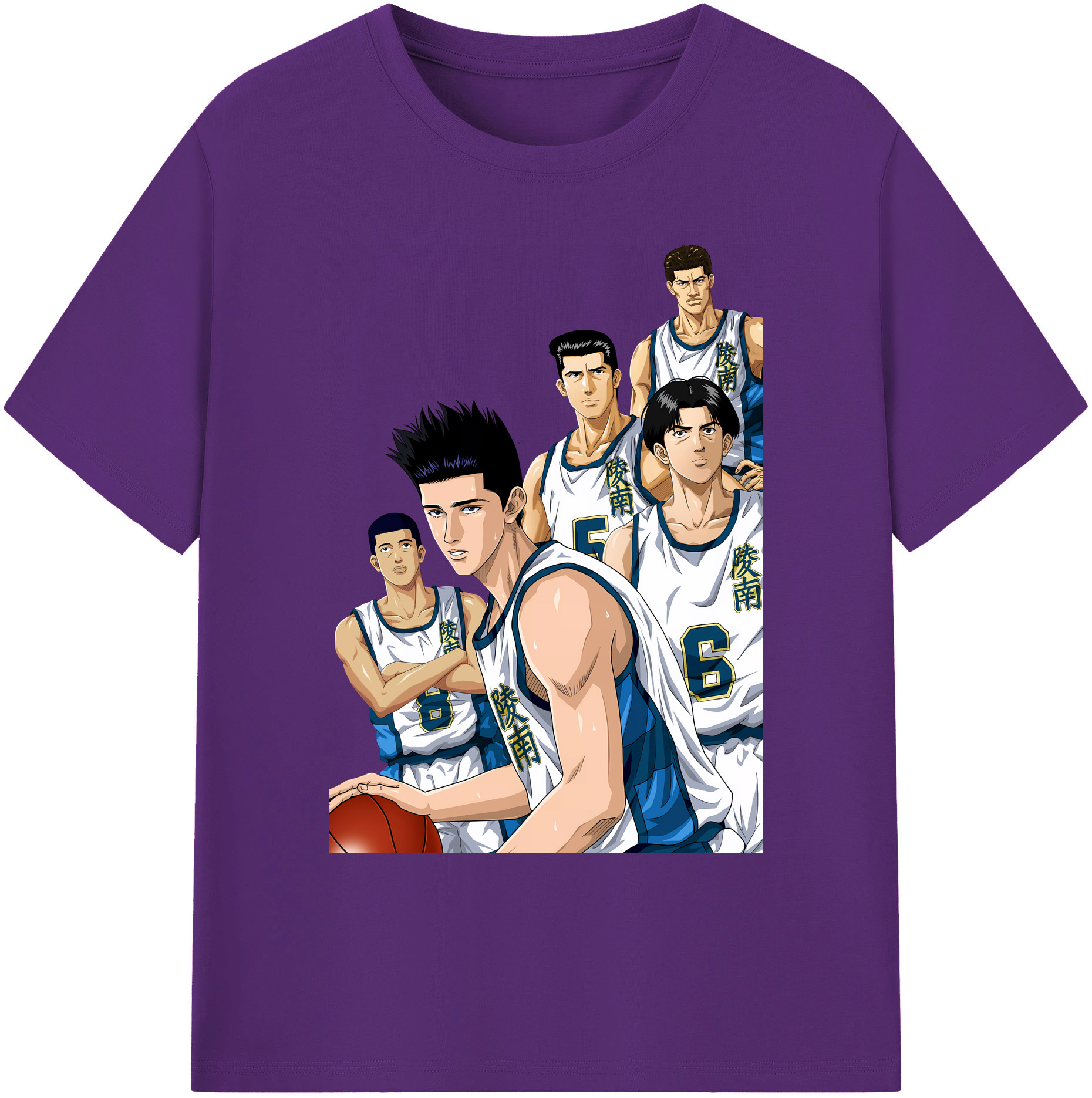 （画像用） SLAM DUNK／スラムダンク 綿100％ メンズ半袖Tシャツ｜肌触りやわらか＆通気性