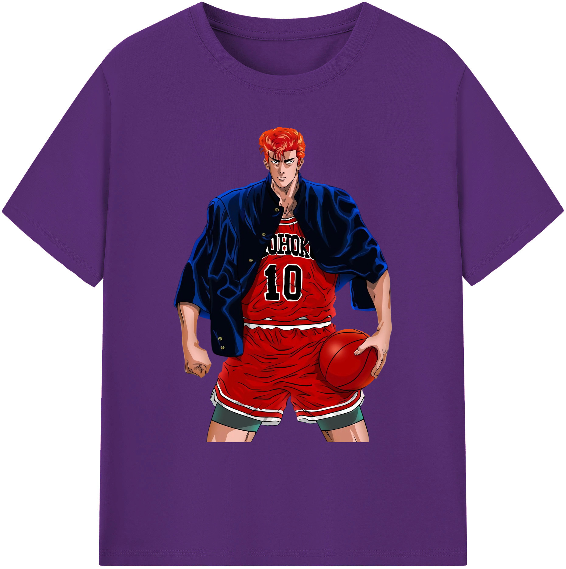（画像用） SLAM DUNK／スラムダンク 綿100％ メンズ半袖Tシャツ｜肌触りやわらか＆通気性