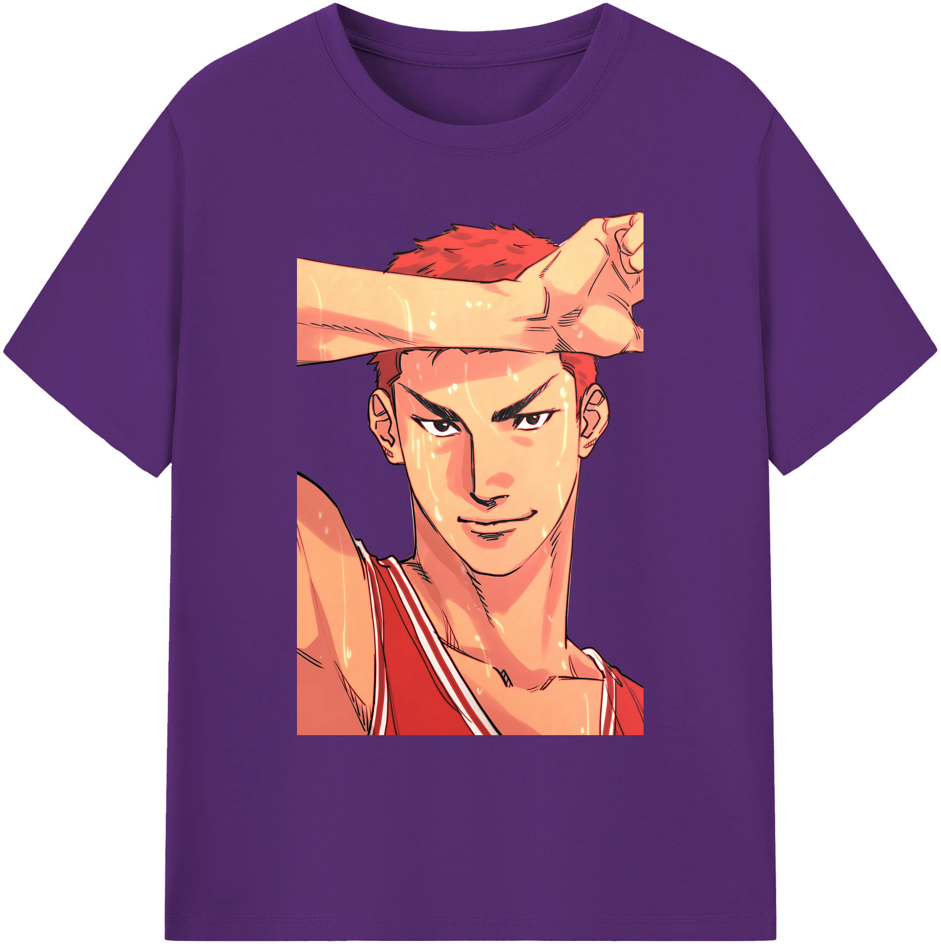 （画像用） SLAM DUNK／スラムダンク 綿100％ メンズ半袖Tシャツ｜肌触りやわらか＆通気性