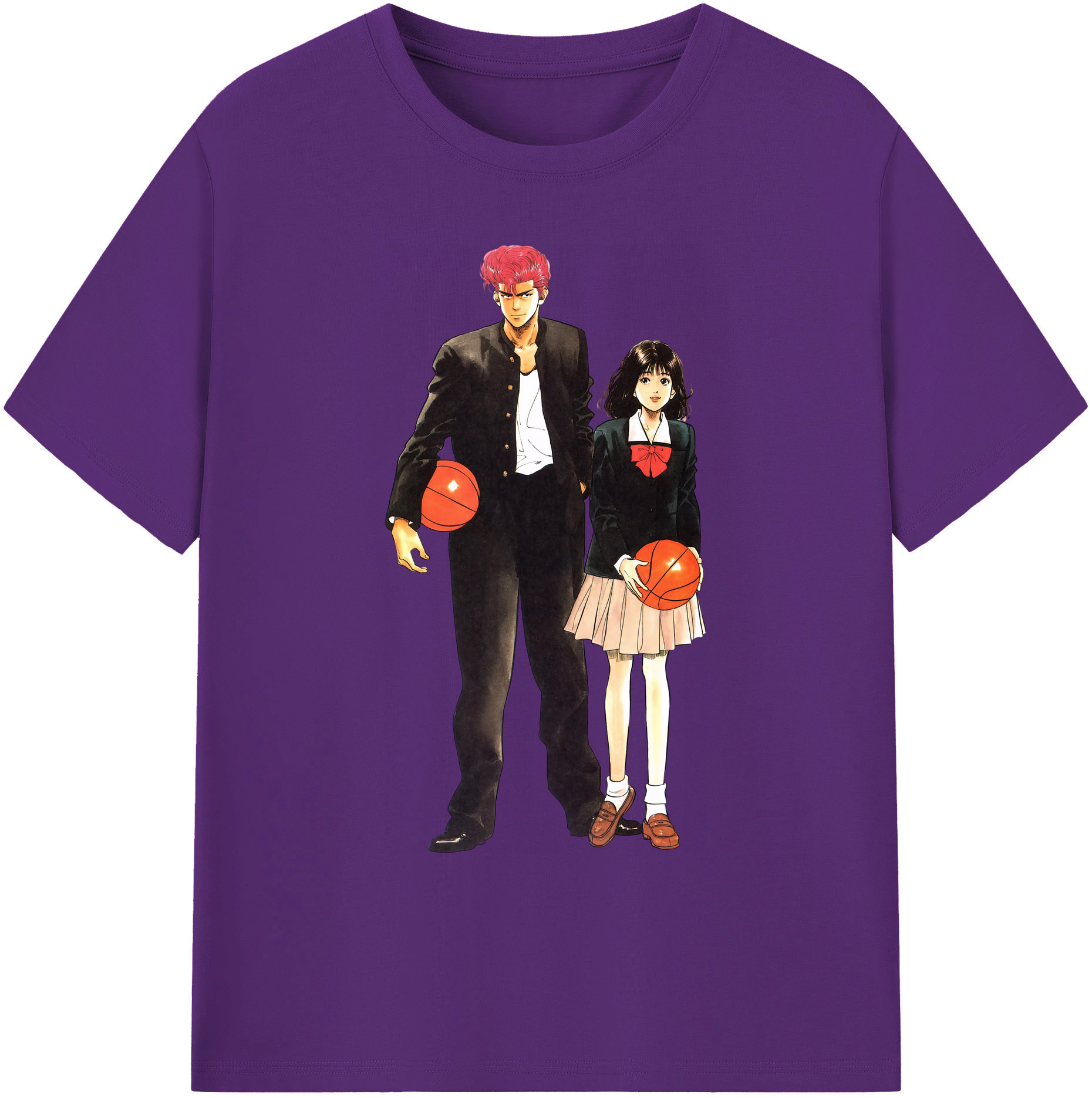 （画像用） SLAM DUNK／スラムダンク 綿100％ メンズ半袖Tシャツ｜肌触りやわらか＆通気性