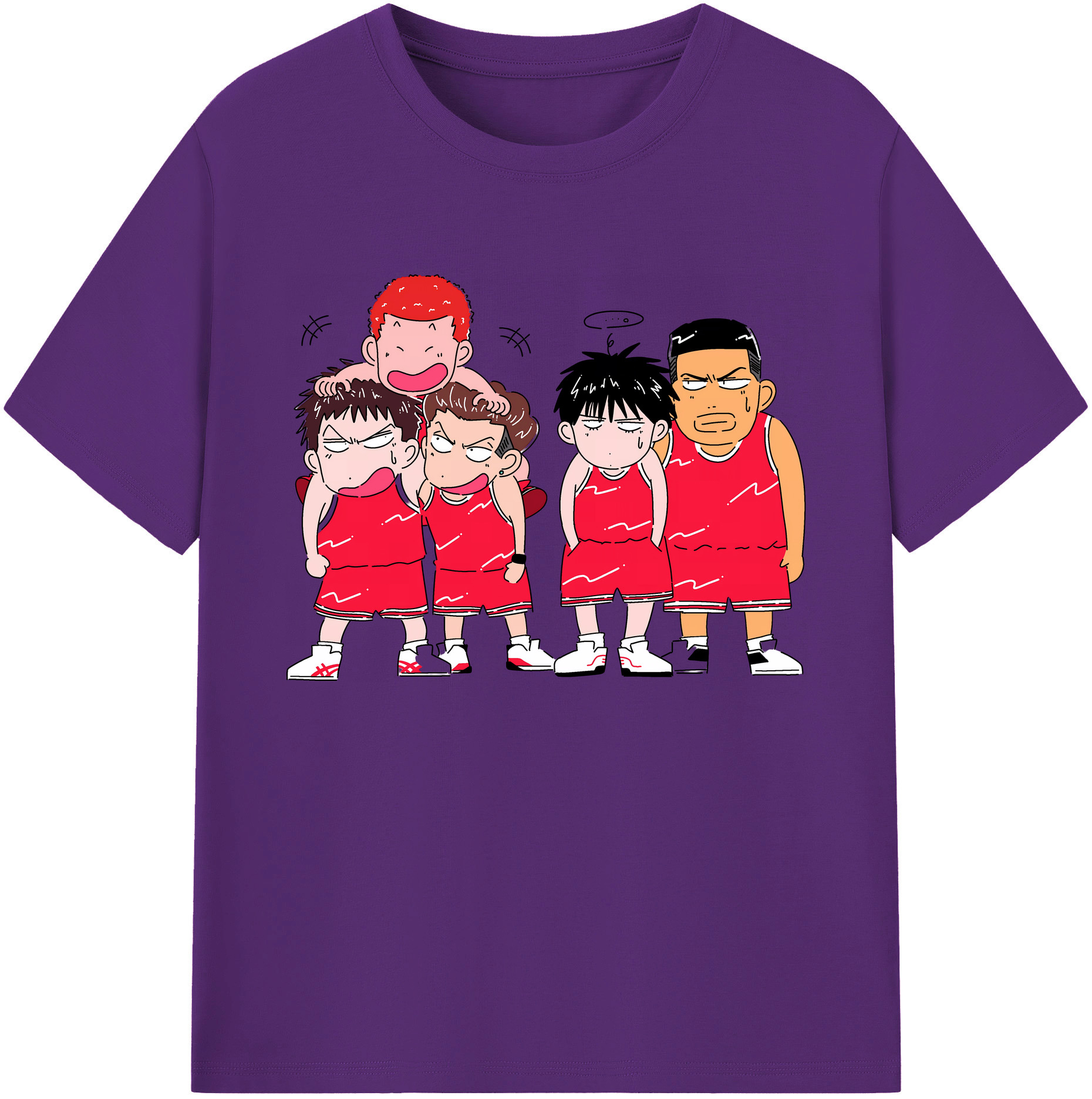 （画像用） SLAM DUNK／スラムダンク 綿100％ メンズ半袖Tシャツ｜肌触りやわらか＆通気性