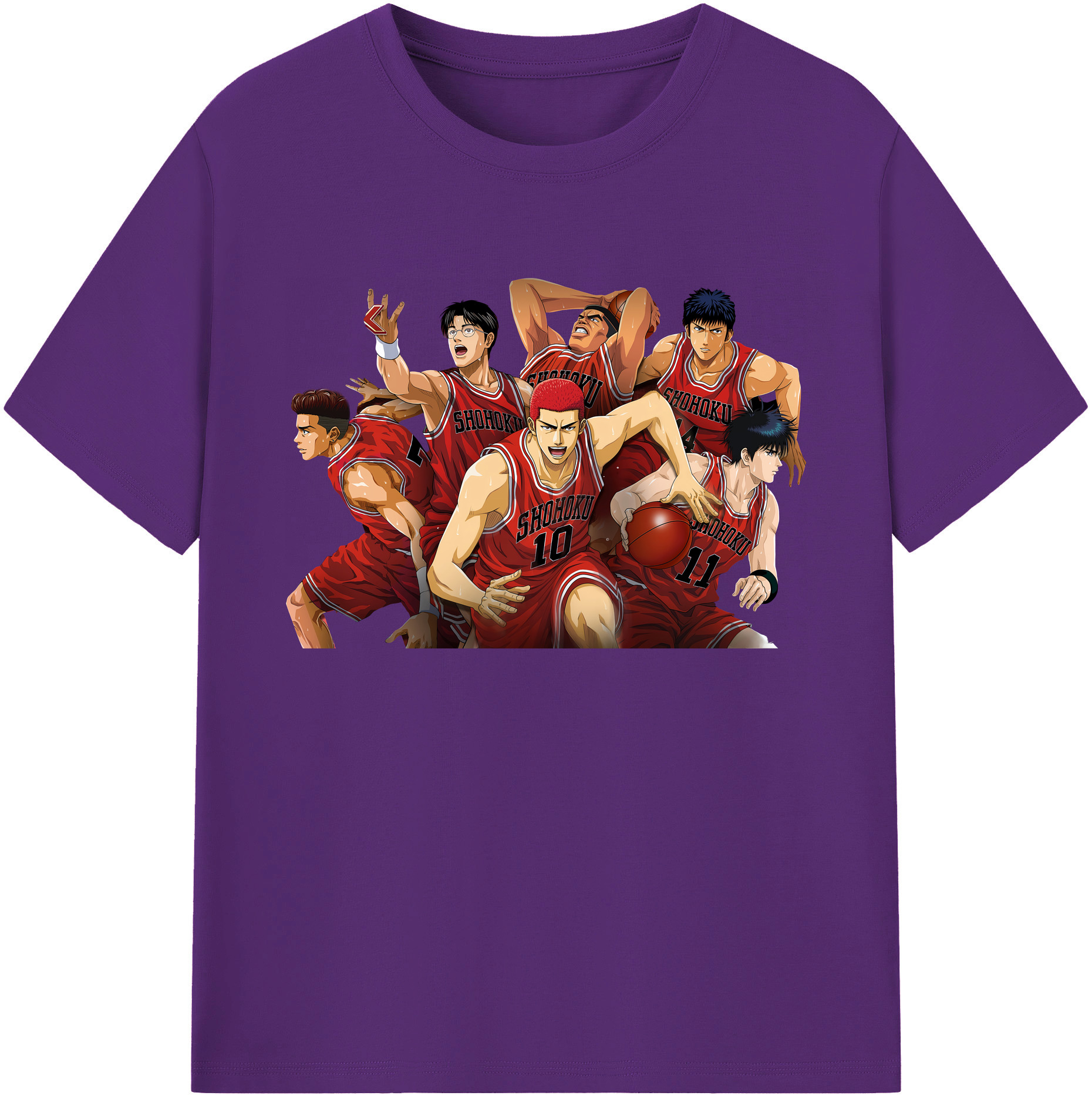 （画像用） SLAM DUNK／スラムダンク 綿100％ メンズ半袖Tシャツ｜肌触りやわらか＆通気性