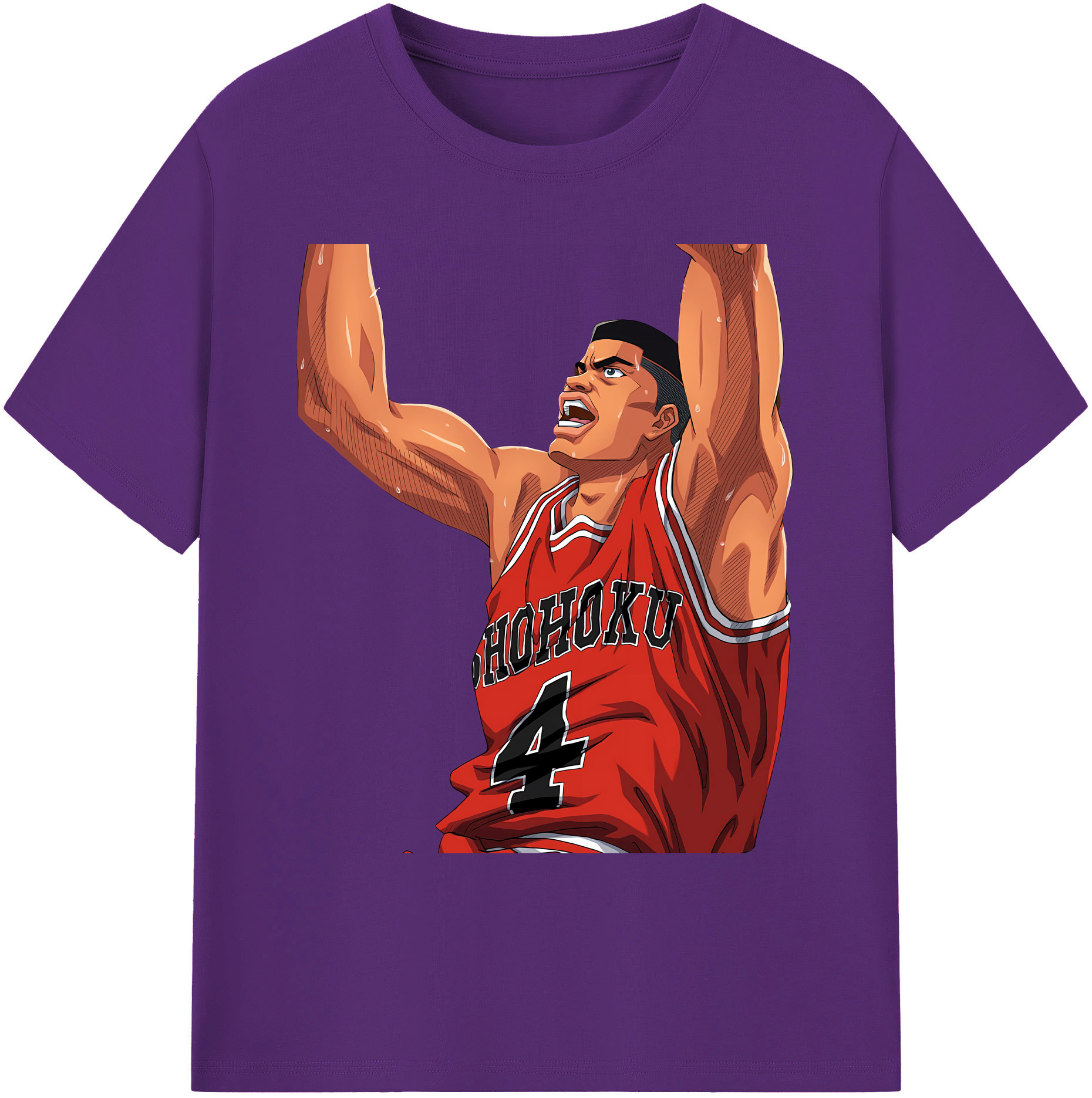 （画像用） SLAM DUNK／スラムダンク 綿100％ メンズ半袖Tシャツ｜肌触りやわらか＆通気性