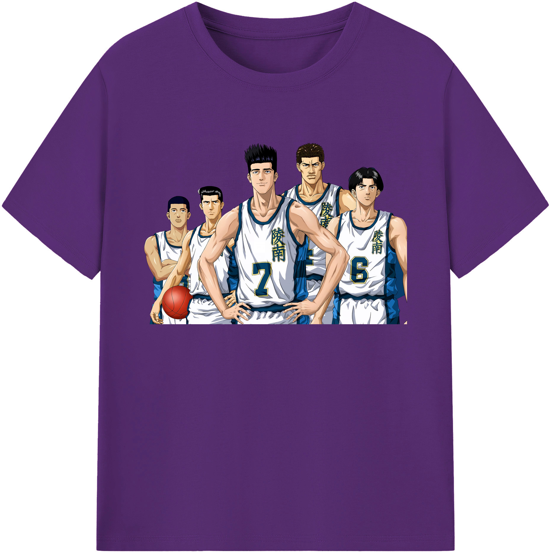 （画像用） SLAM DUNK／スラムダンク 綿100％ メンズ半袖Tシャツ｜肌触りやわらか＆通気性