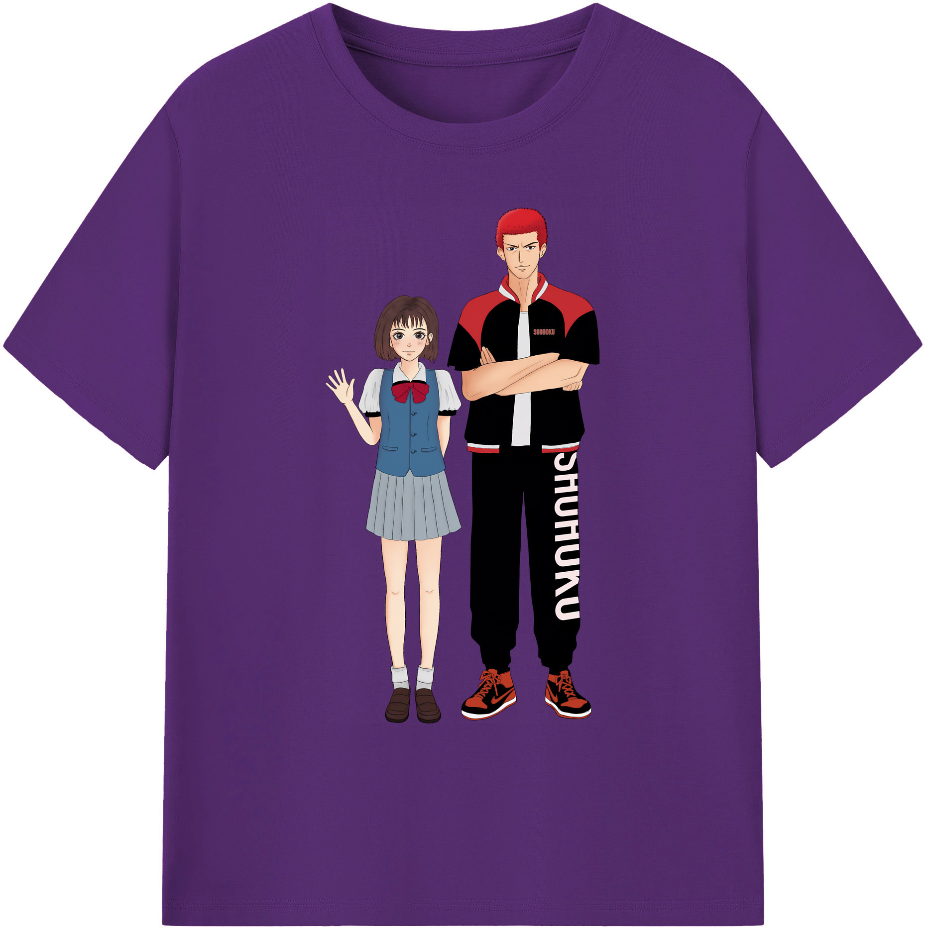 （画像用） SLAM DUNK／スラムダンク 綿100％ メンズ半袖Tシャツ｜肌触りやわらか＆通気性