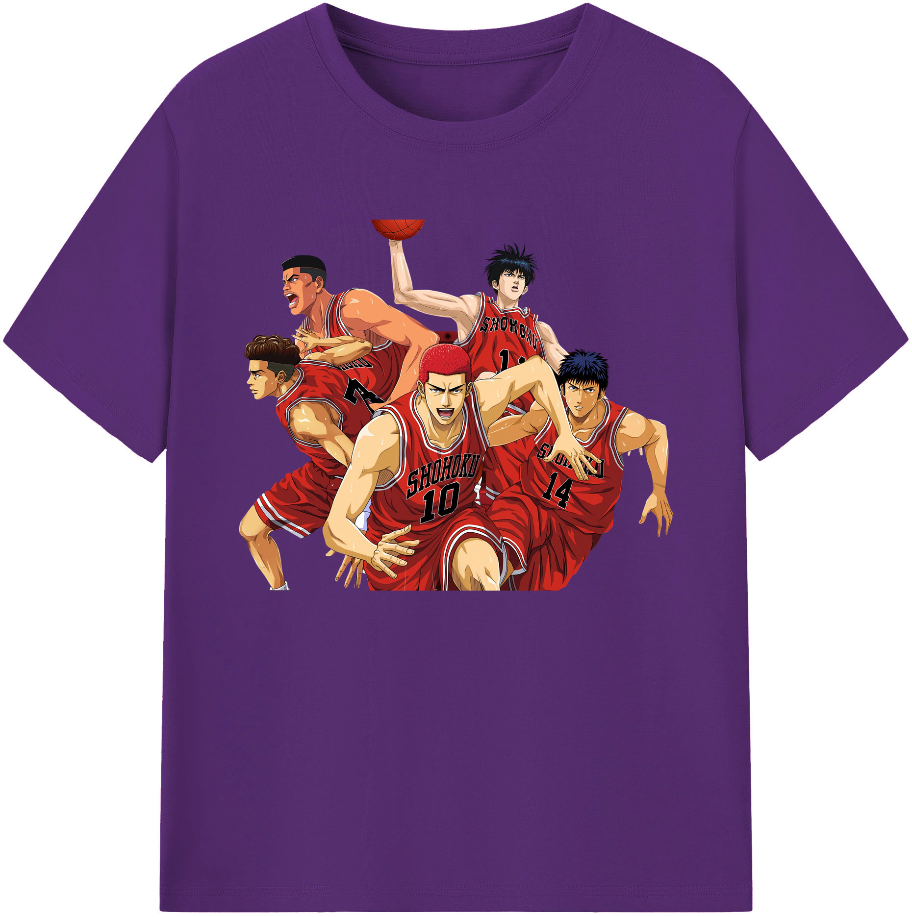 （画像用） SLAM DUNK／スラムダンク 綿100％ メンズ半袖Tシャツ｜肌触りやわらか＆通気性