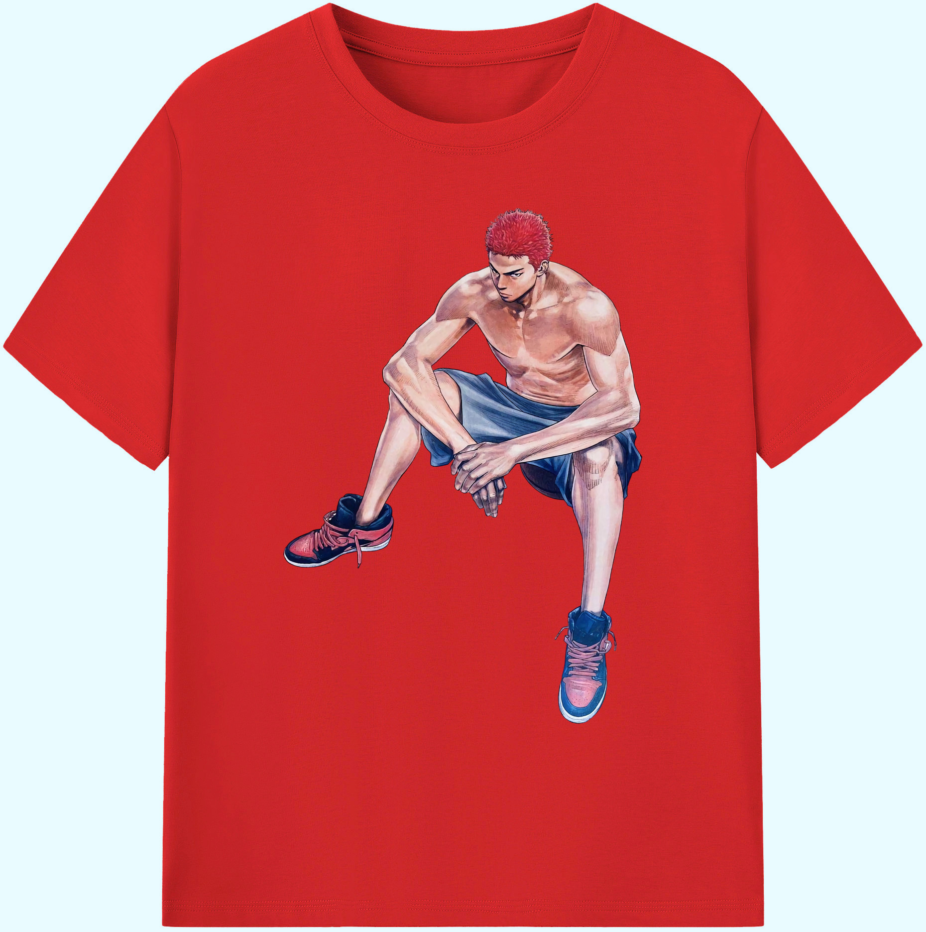 （画像用） SLAM DUNK／スラムダンク 綿100％ メンズ半袖Tシャツ｜肌触りやわらか＆通気性