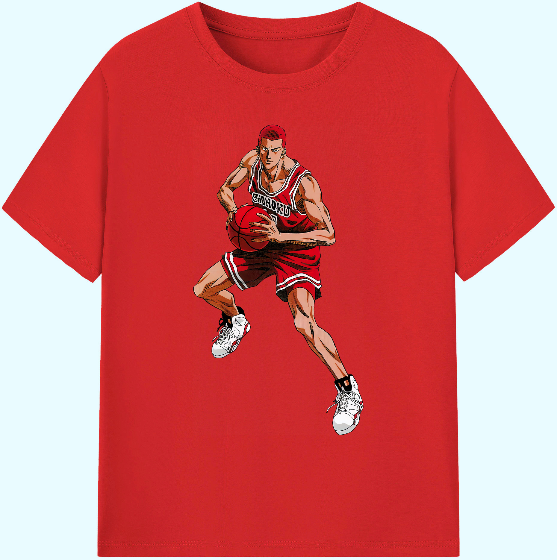 （画像用） SLAM DUNK／スラムダンク 綿100％ メンズ半袖Tシャツ｜肌触りやわらか＆通気性
