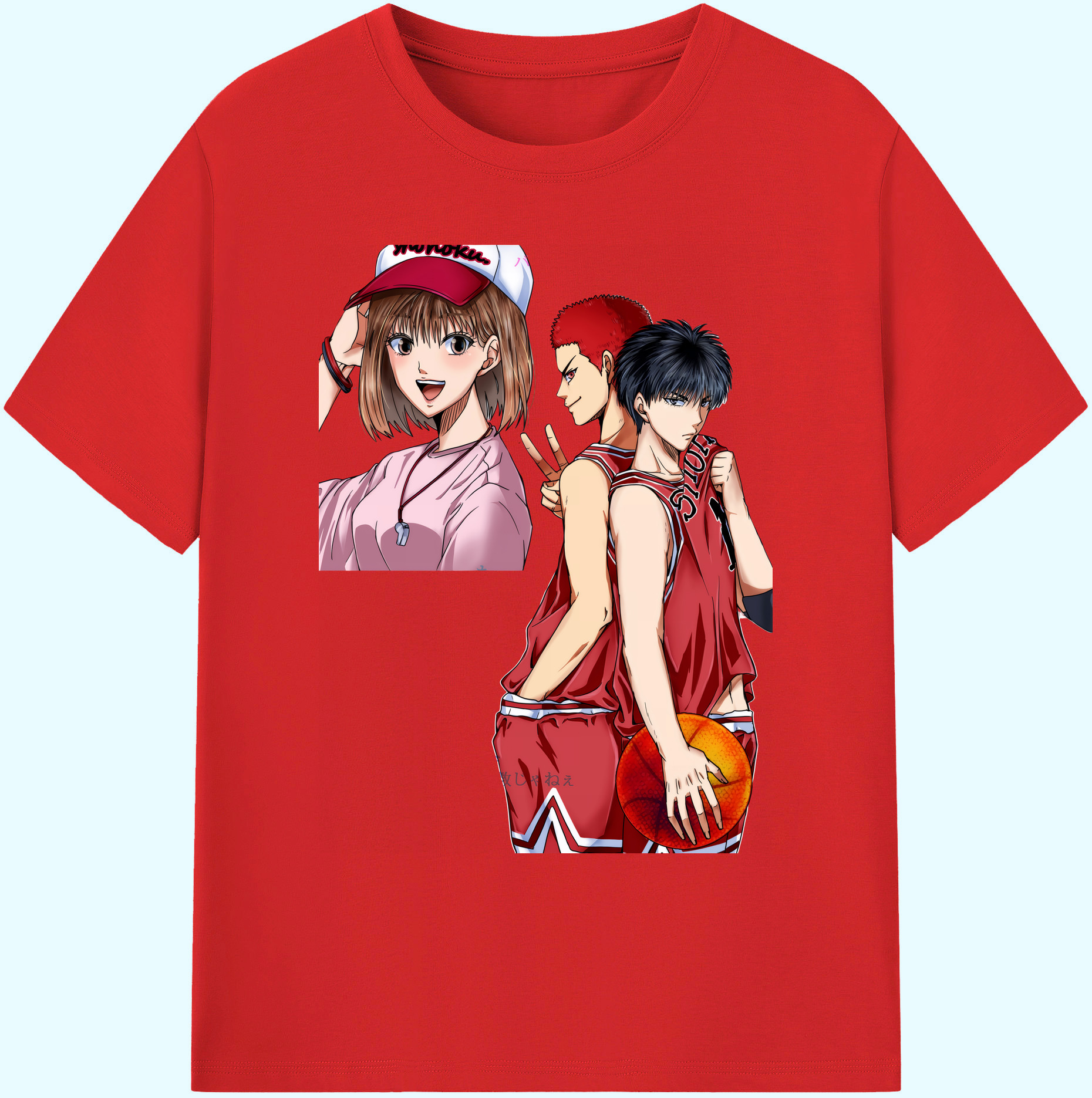 （画像用） SLAM DUNK／スラムダンク 綿100％ メンズ半袖Tシャツ｜肌触りやわらか＆通気性