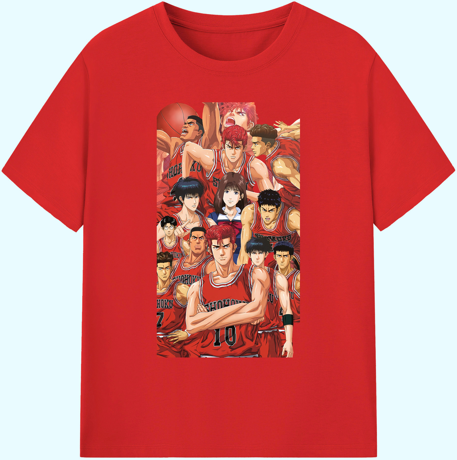 （画像用） SLAM DUNK／スラムダンク 綿100％ メンズ半袖Tシャツ｜肌触りやわらか＆通気性