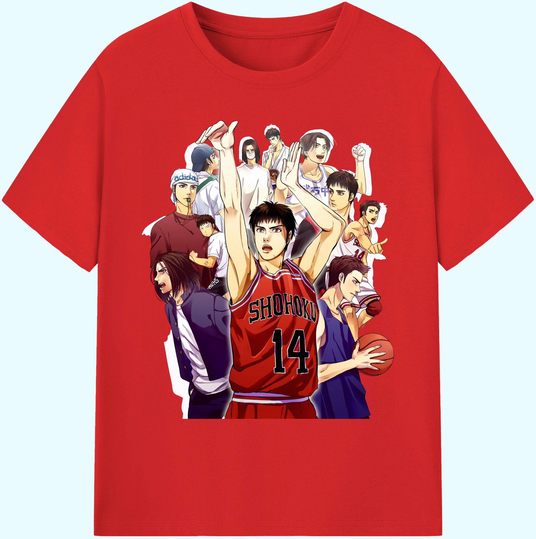 （画像用） SLAM DUNK／スラムダンク 綿100％ メンズ半袖Tシャツ｜肌触りやわらか＆通気性