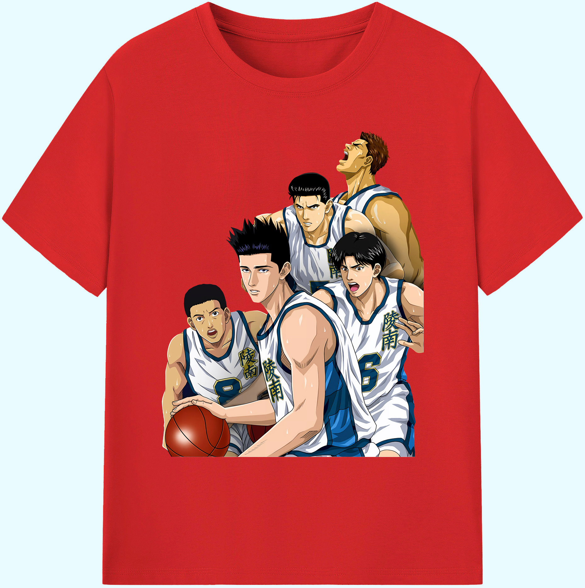 （画像用） SLAM DUNK／スラムダンク 綿100％ メンズ半袖Tシャツ｜肌触りやわらか＆通気性