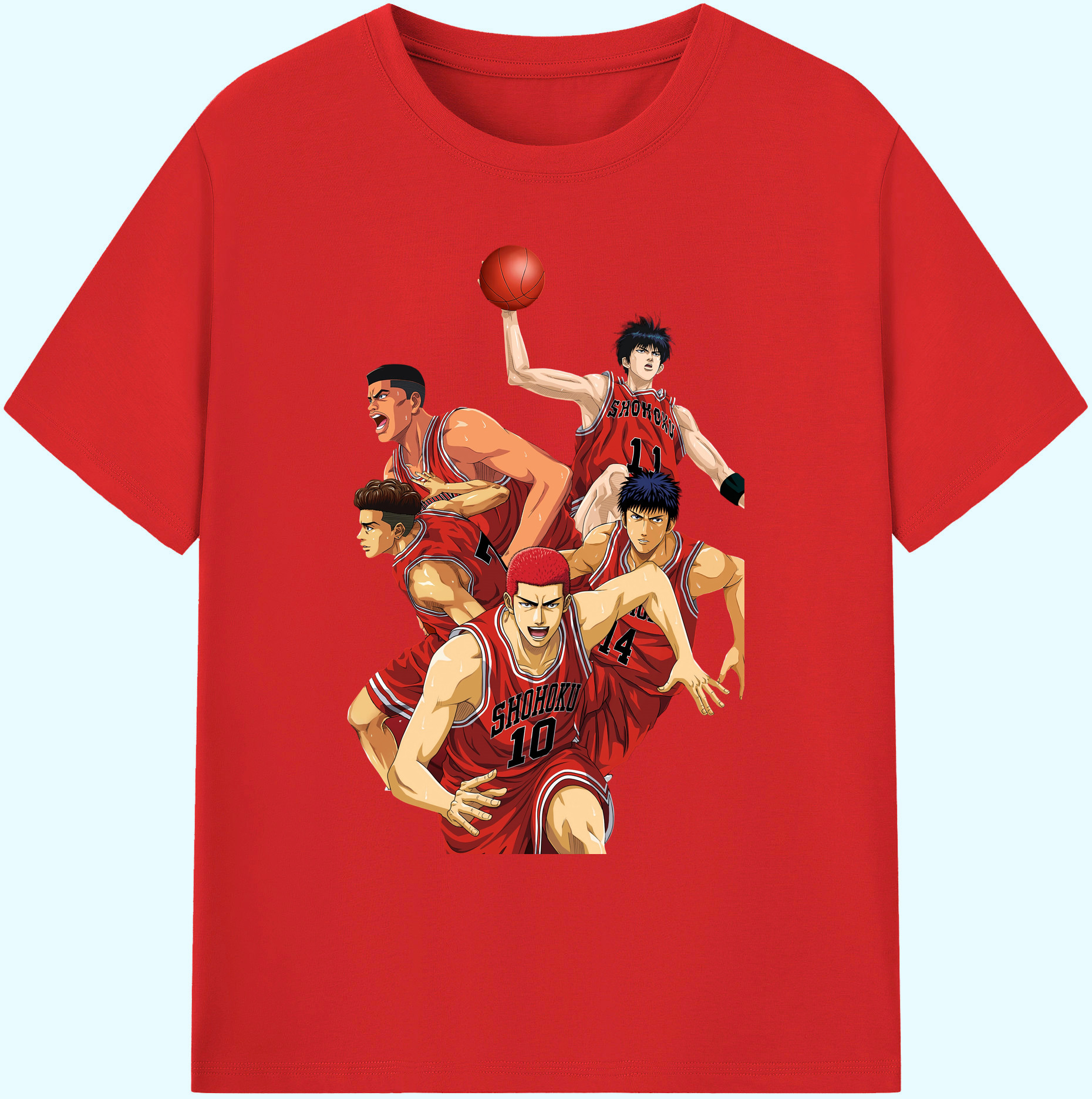 （画像用） SLAM DUNK／スラムダンク 綿100％ メンズ半袖Tシャツ｜肌触りやわらか＆通気性