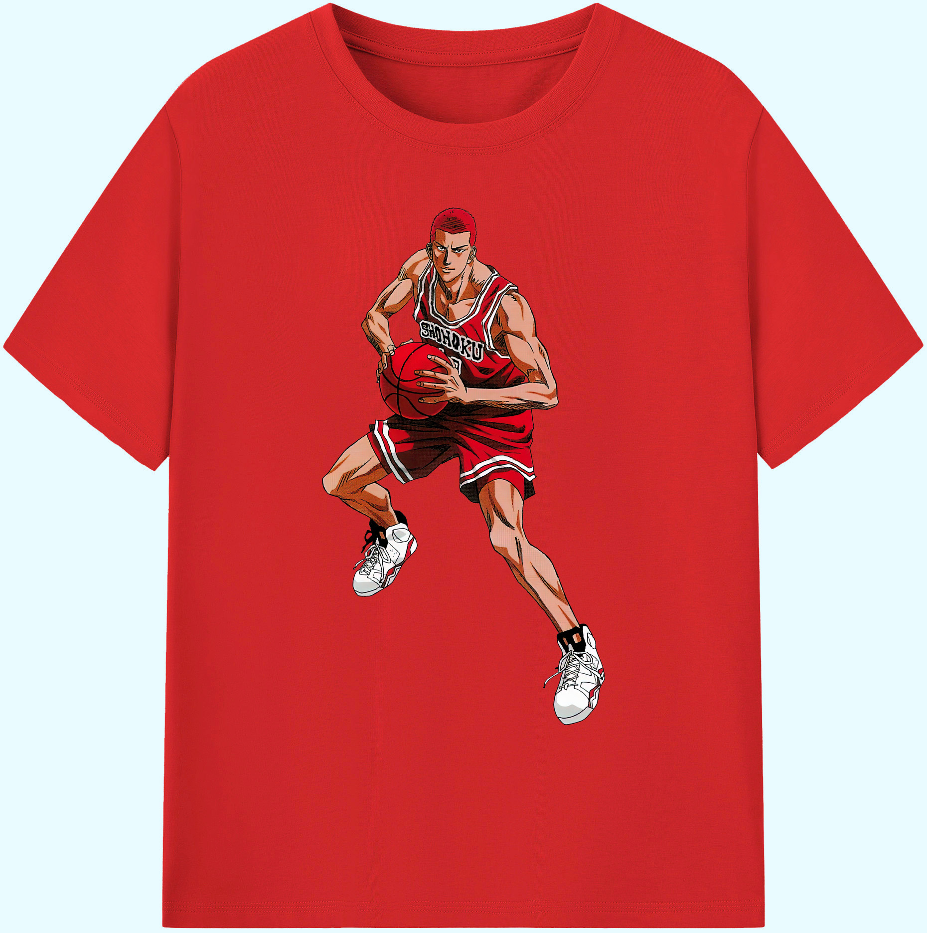 （画像用） SLAM DUNK／スラムダンク 綿100％ メンズ半袖Tシャツ｜肌触りやわらか＆通気性