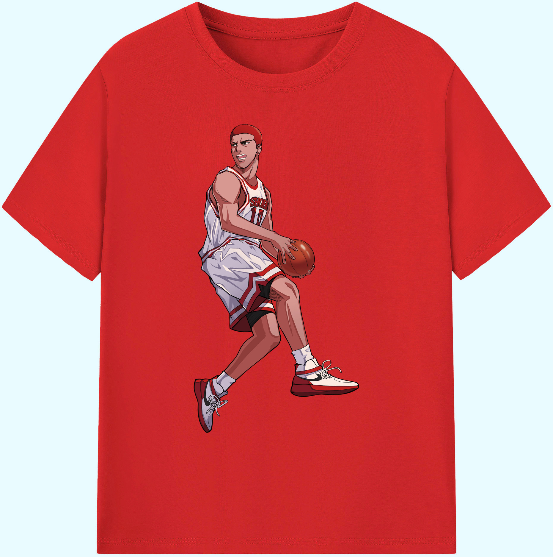 （画像用） SLAM DUNK／スラムダンク 綿100％ メンズ半袖Tシャツ｜肌触りやわらか＆通気性