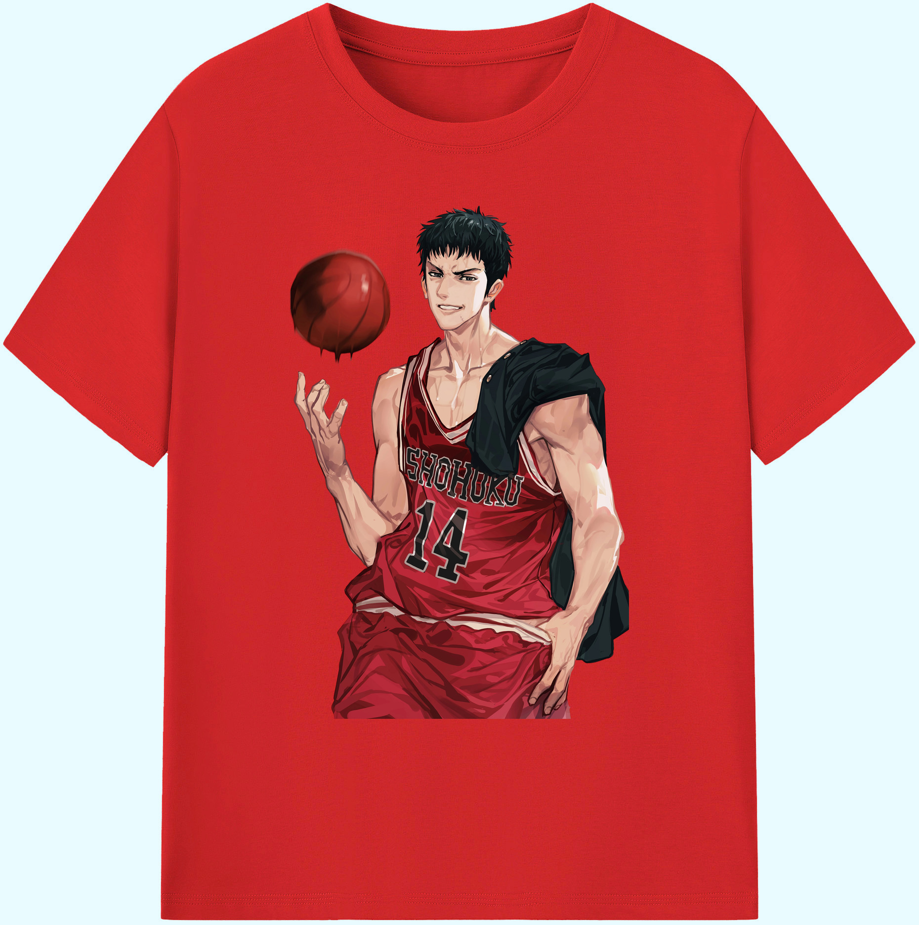 （画像用） SLAM DUNK／スラムダンク 綿100％ メンズ半袖Tシャツ｜肌触りやわらか＆通気性