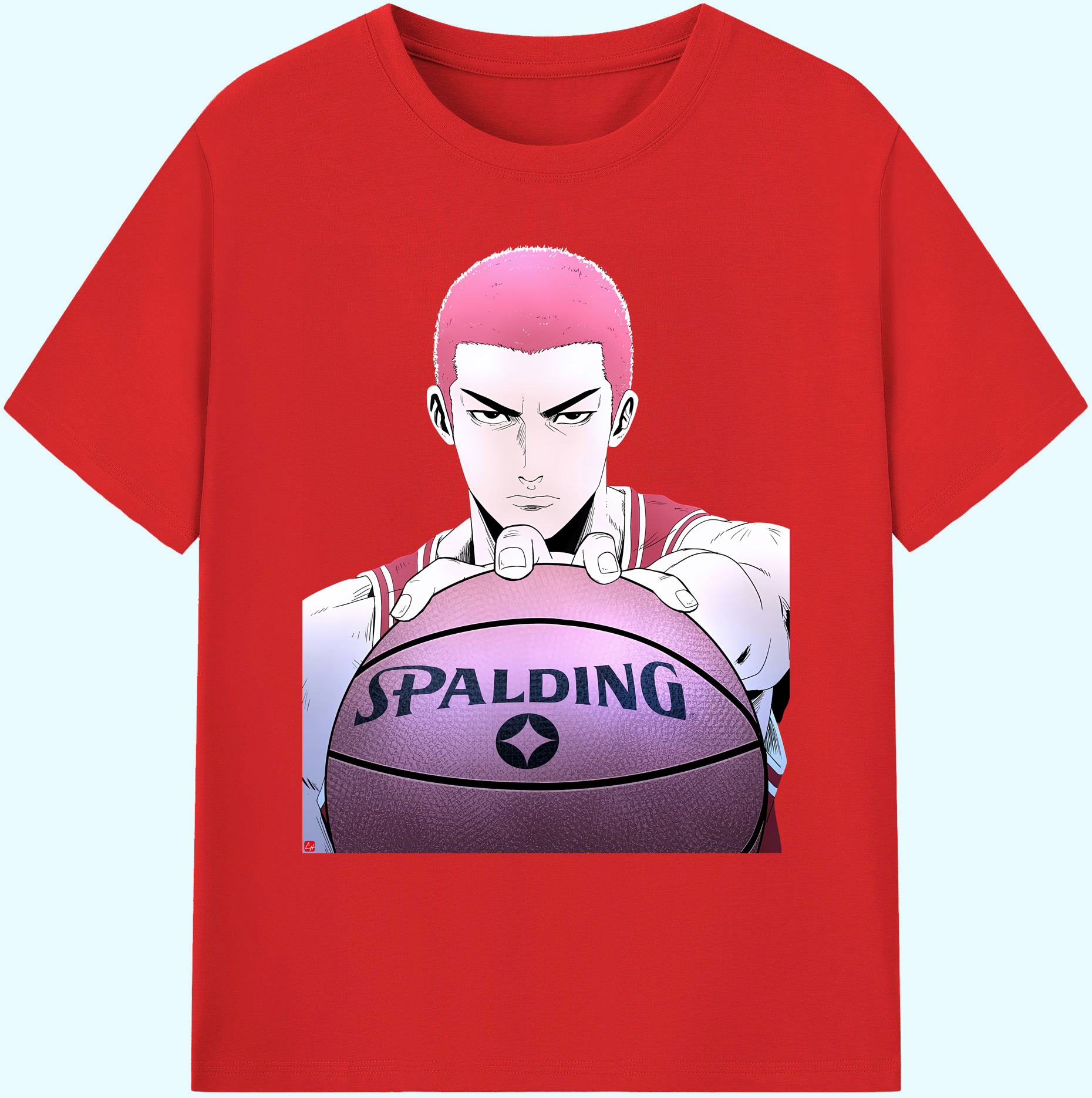 （画像用） SLAM DUNK／スラムダンク 綿100％ メンズ半袖Tシャツ｜肌触りやわらか＆通気性
