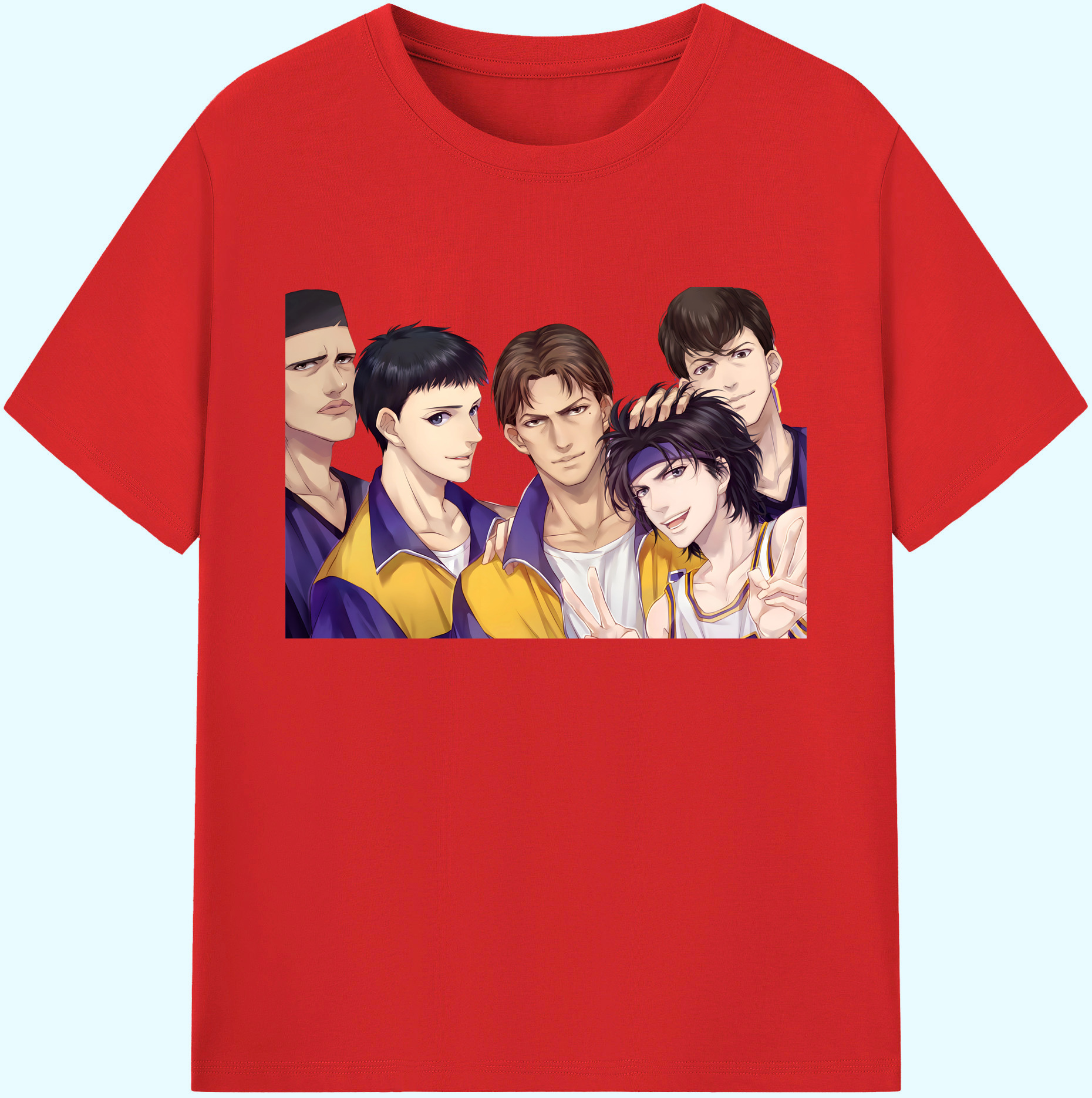 （画像用） SLAM DUNK／スラムダンク 綿100％ メンズ半袖Tシャツ｜肌触りやわらか＆通気性