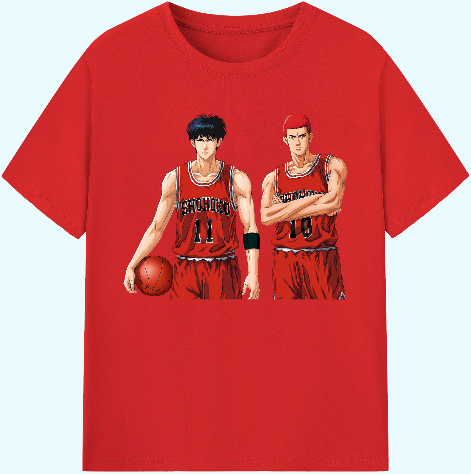 （画像用） SLAM DUNK／スラムダンク 綿100％ メンズ半袖Tシャツ｜肌触りやわらか＆通気性
