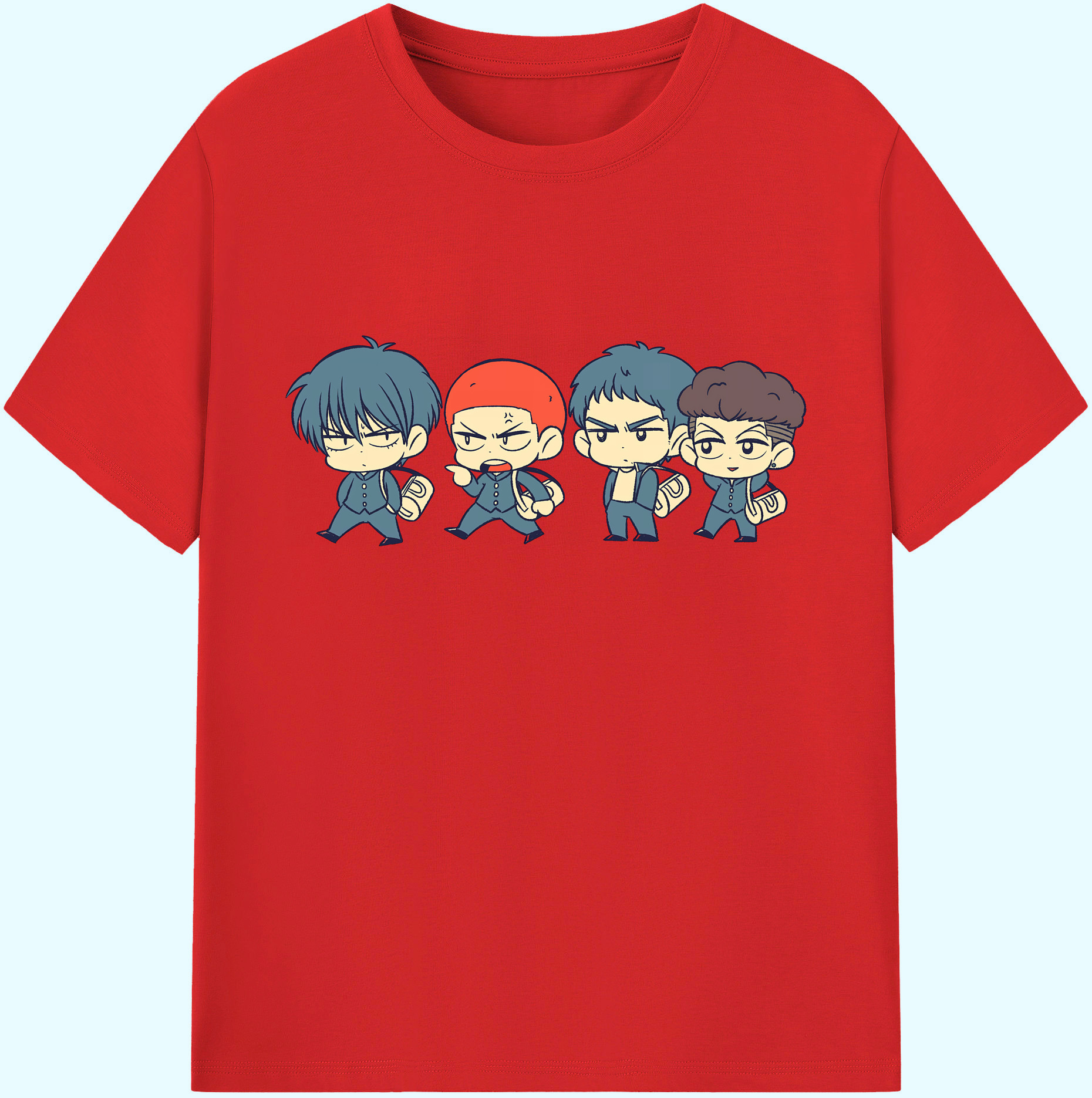 （画像用） SLAM DUNK／スラムダンク 綿100％ メンズ半袖Tシャツ｜肌触りやわらか＆通気性