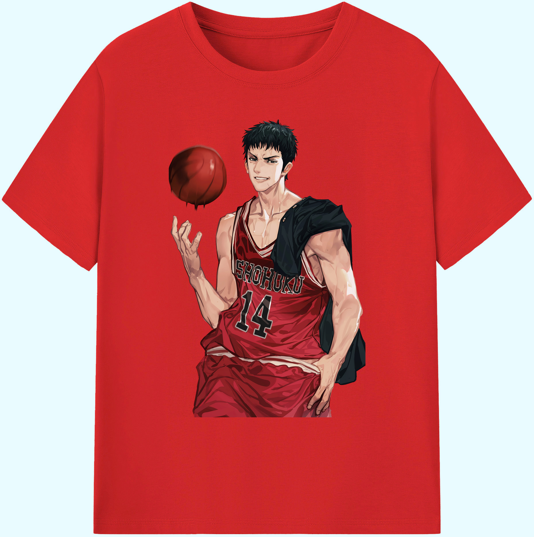 （画像用） SLAM DUNK／スラムダンク 綿100％ メンズ半袖Tシャツ｜肌触りやわらか＆通気性