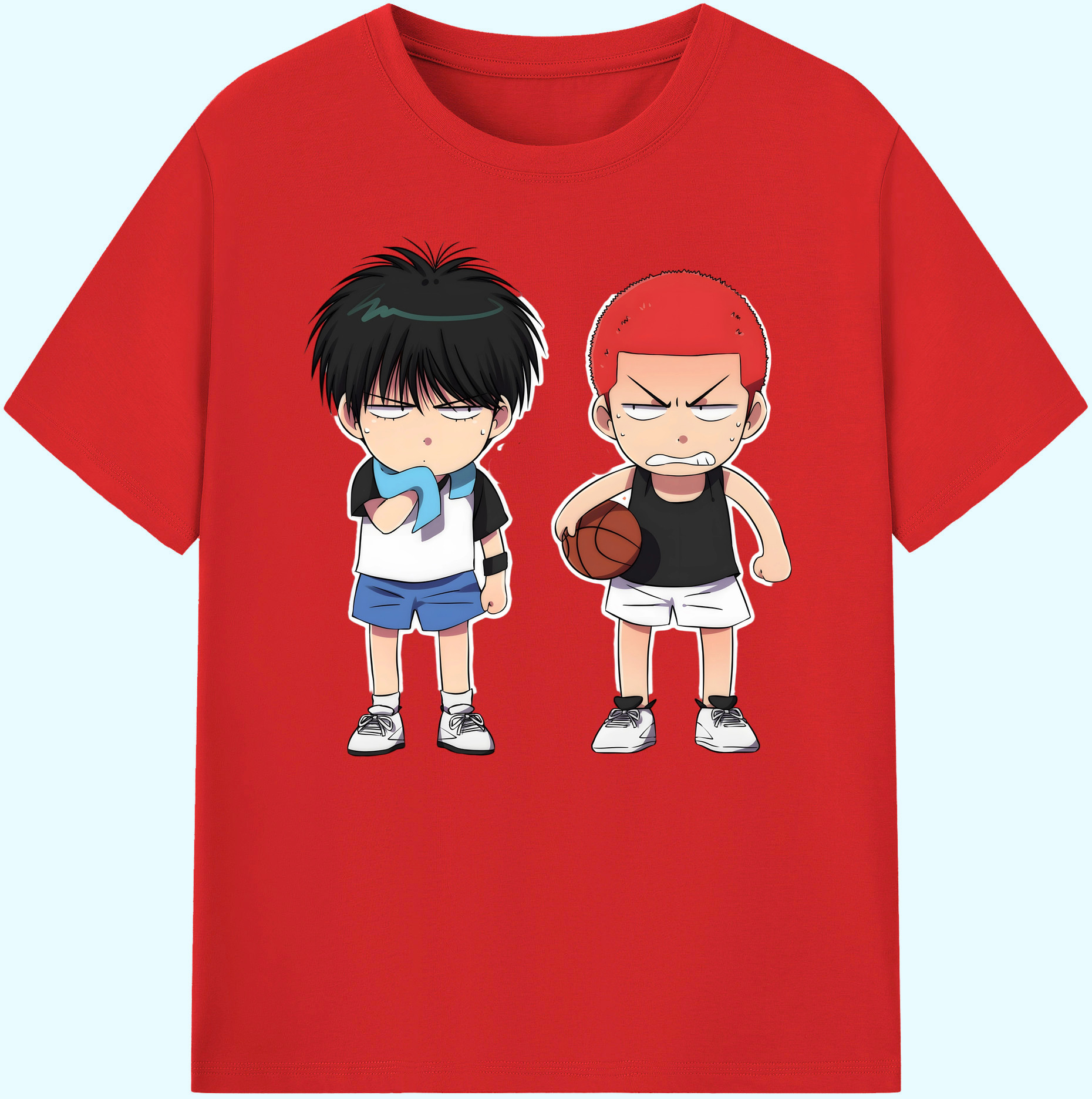（画像用） SLAM DUNK／スラムダンク 綿100％ メンズ半袖Tシャツ｜肌触りやわらか＆通気性