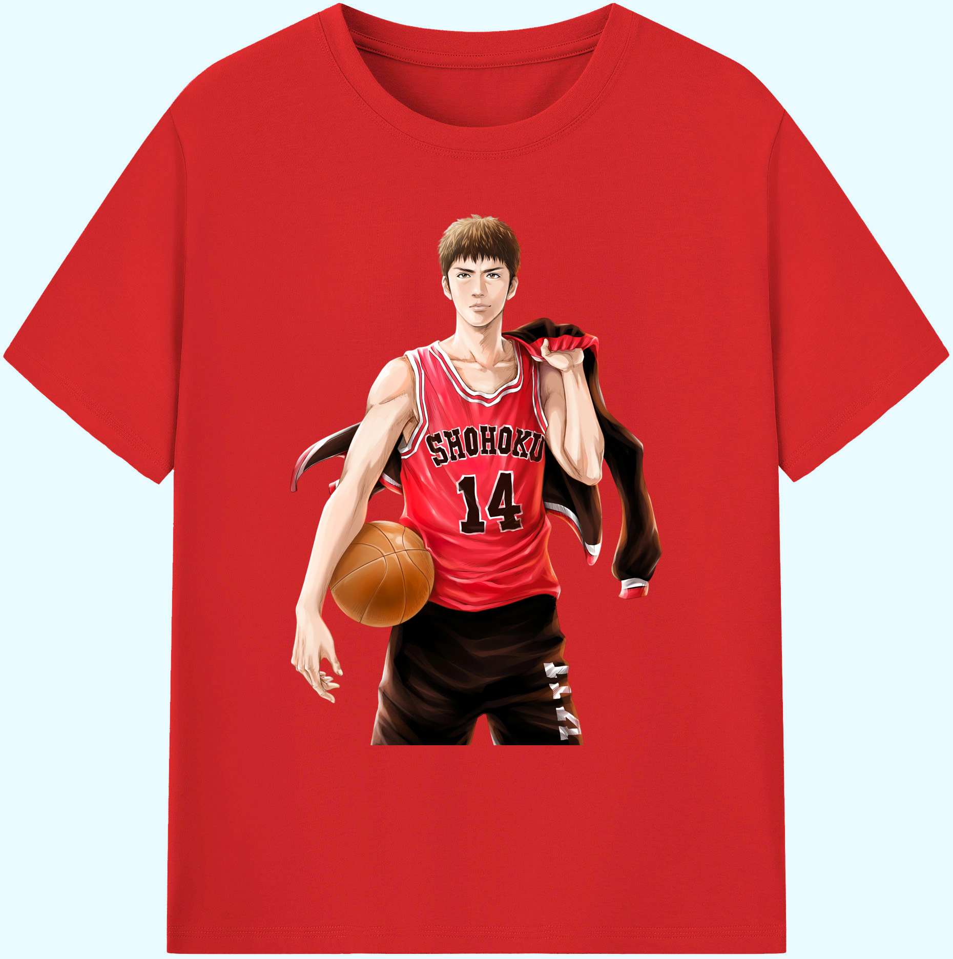 （画像用） SLAM DUNK／スラムダンク 綿100％ メンズ半袖Tシャツ｜肌触りやわらか＆通気性
