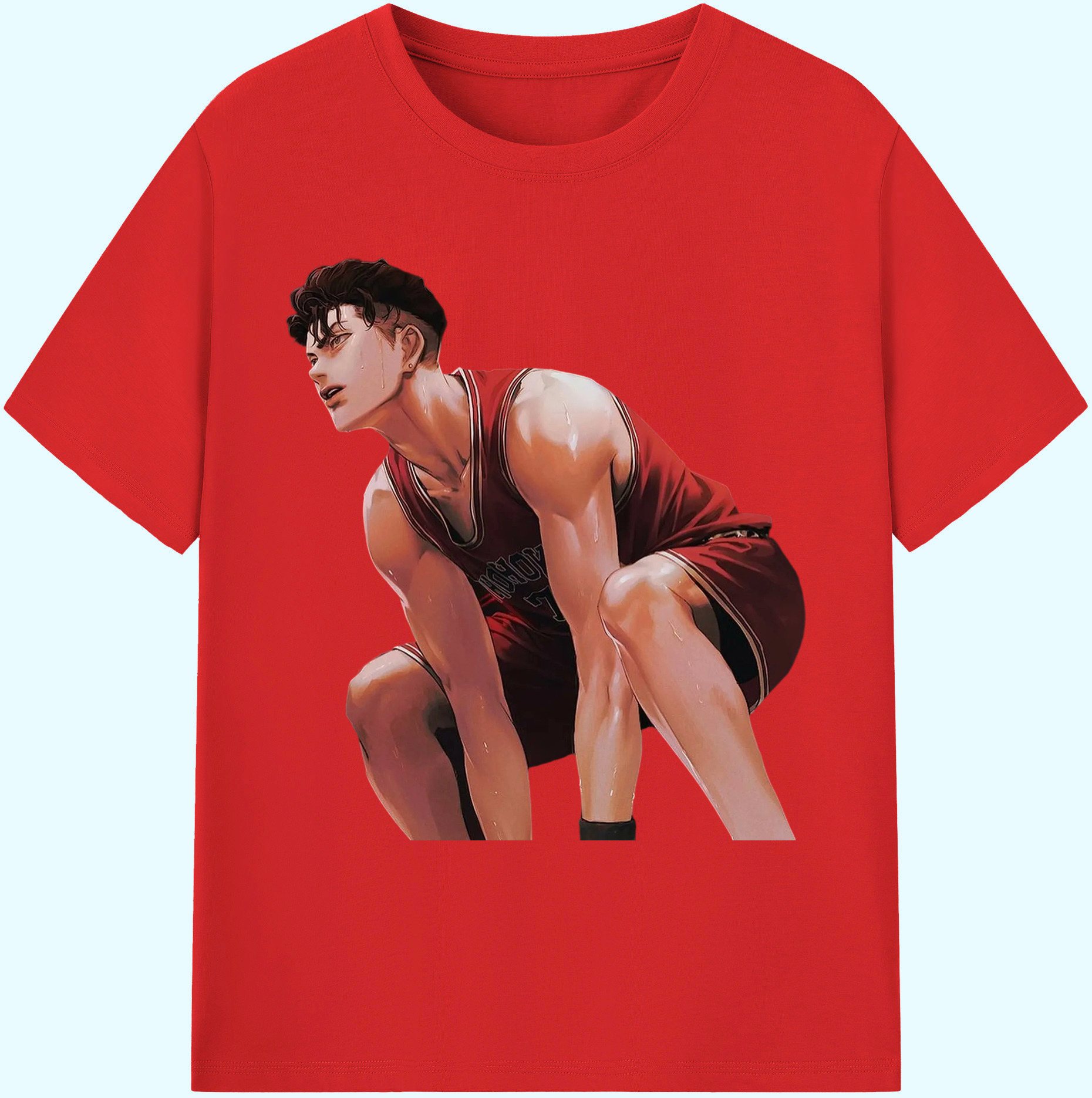 （画像用） SLAM DUNK／スラムダンク 綿100％ メンズ半袖Tシャツ｜肌触りやわらか＆通気性