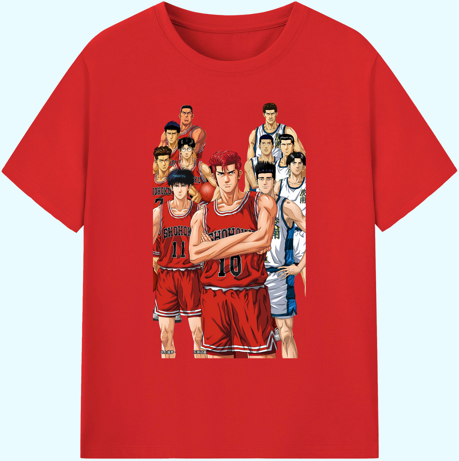 （画像用） SLAM DUNK／スラムダンク 綿100％ メンズ半袖Tシャツ｜肌触りやわらか＆通気性