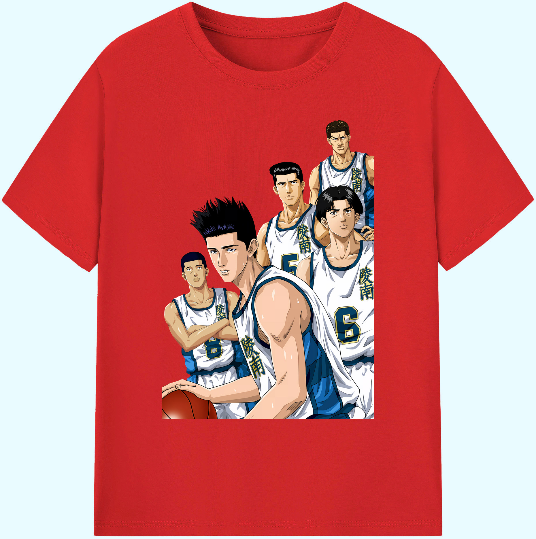 （画像用） SLAM DUNK／スラムダンク 綿100％ メンズ半袖Tシャツ｜肌触りやわらか＆通気性
