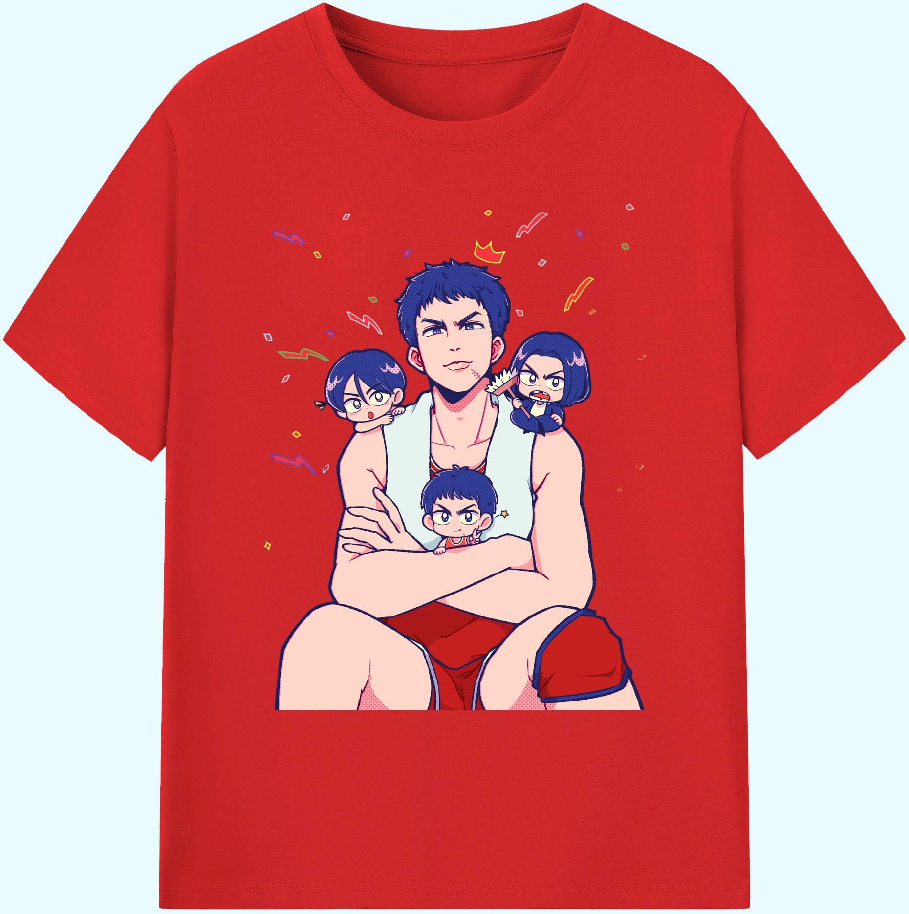 （画像用） SLAM DUNK／スラムダンク 綿100％ メンズ半袖Tシャツ｜肌触りやわらか＆通気性
