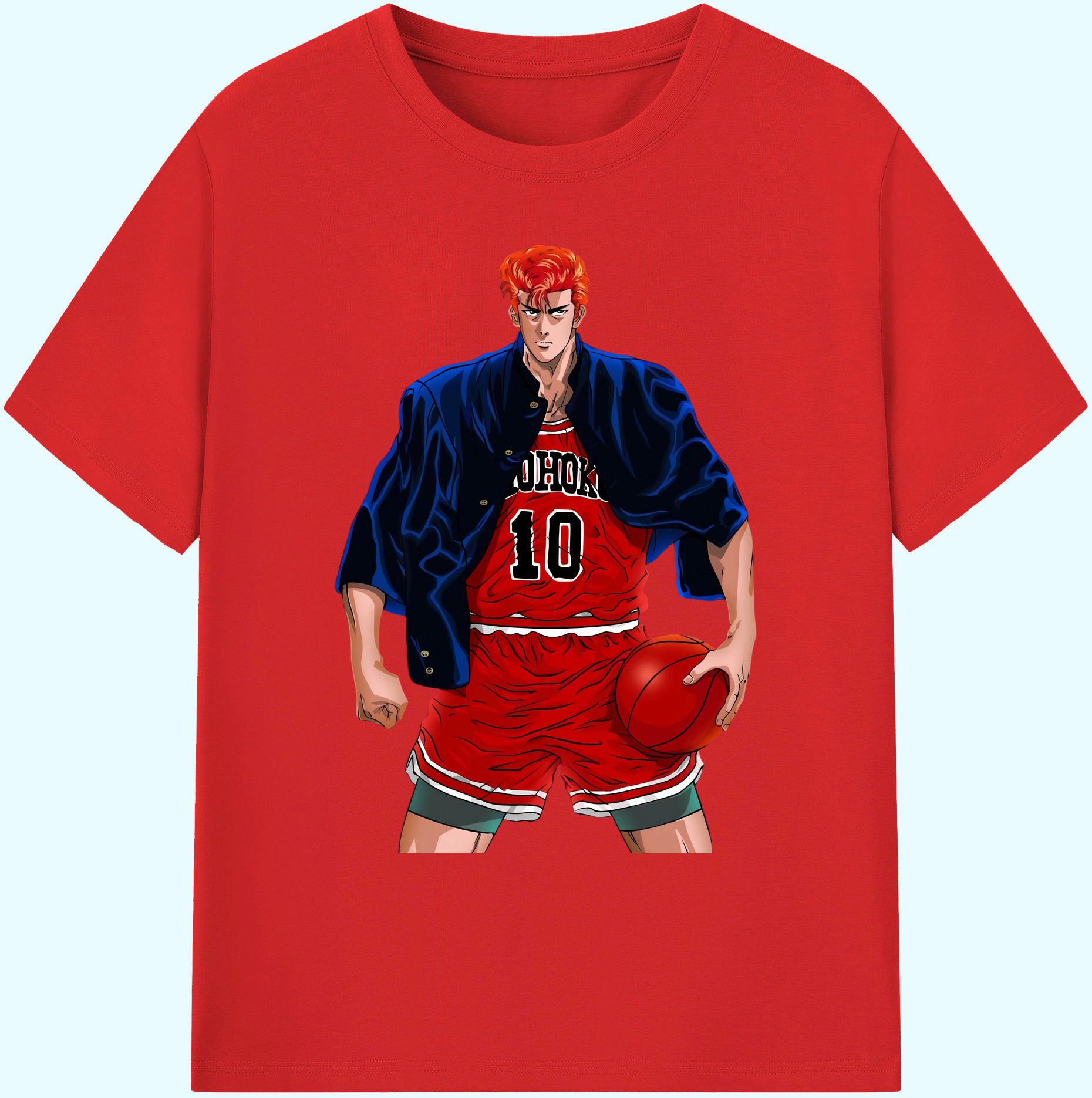 （画像用） SLAM DUNK／スラムダンク 綿100％ メンズ半袖Tシャツ｜肌触りやわらか＆通気性