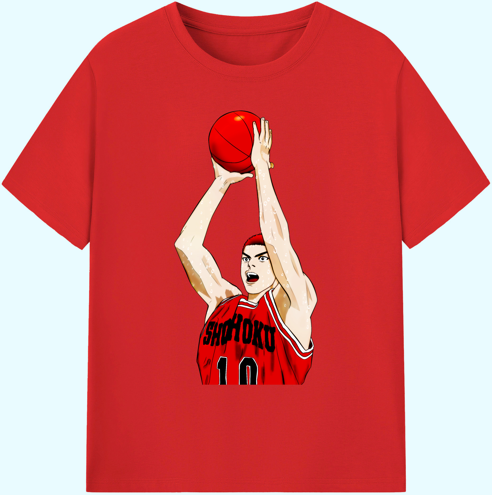 （画像用） SLAM DUNK／スラムダンク 綿100％ メンズ半袖Tシャツ｜肌触りやわらか＆通気性